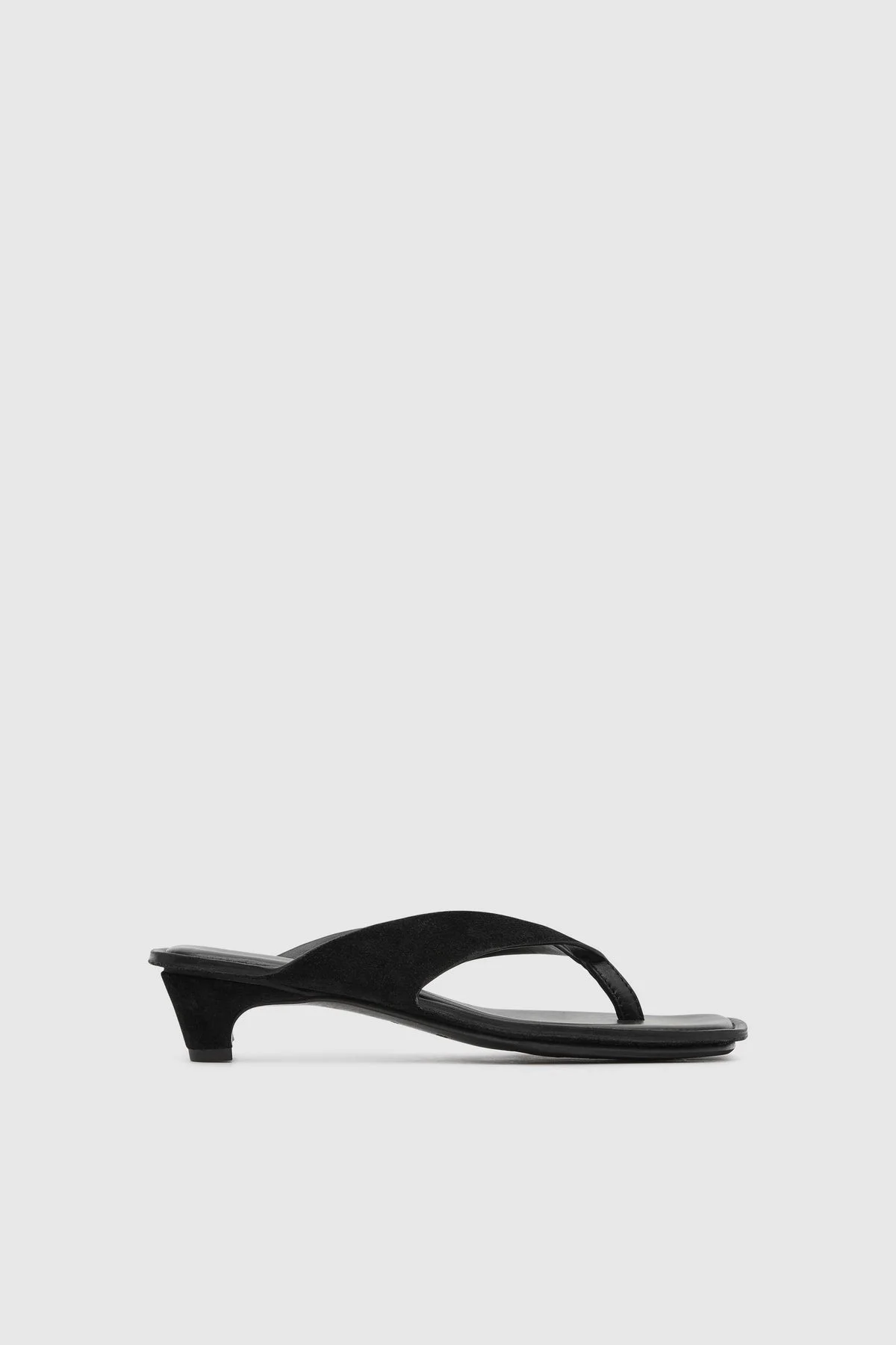 Suede Opanka Heel - Black - 1