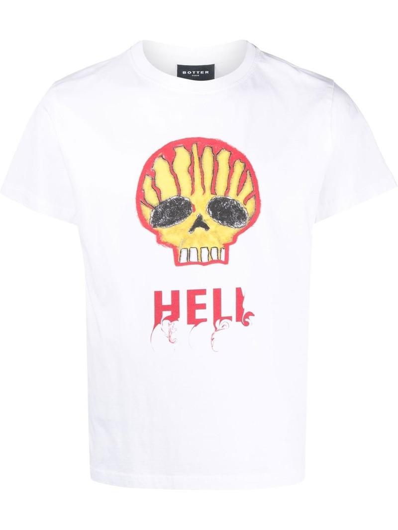 skull-print short-sleeve T-shirt 1