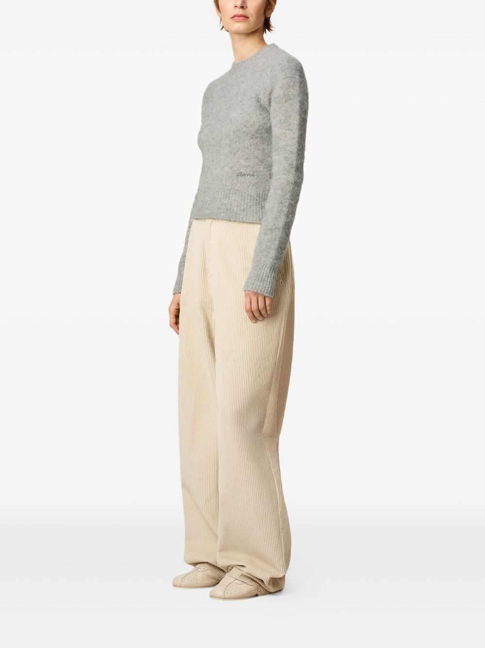 logo-embroidered sweater - 3