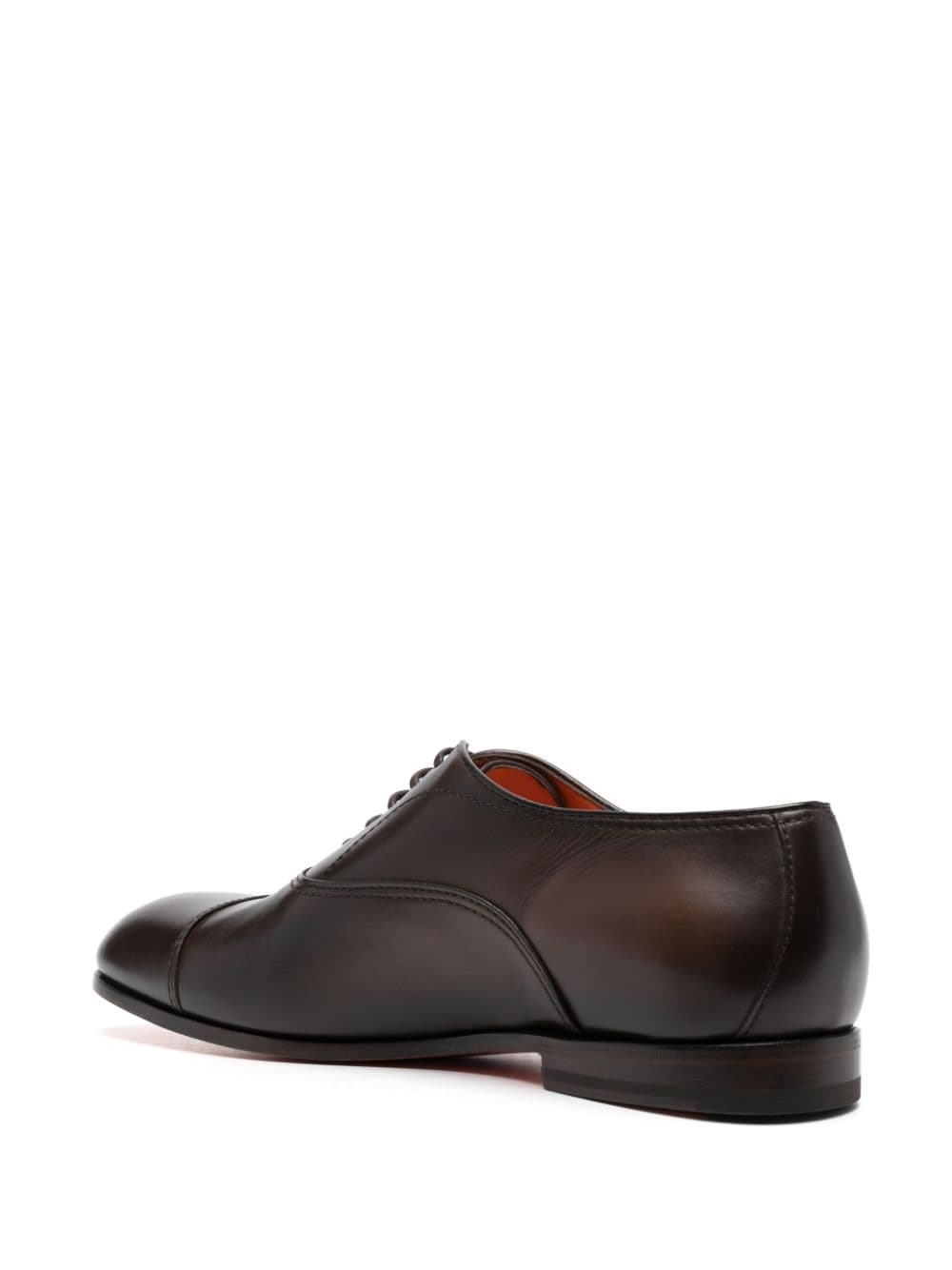 almond-toe leather oxford shoes - 3