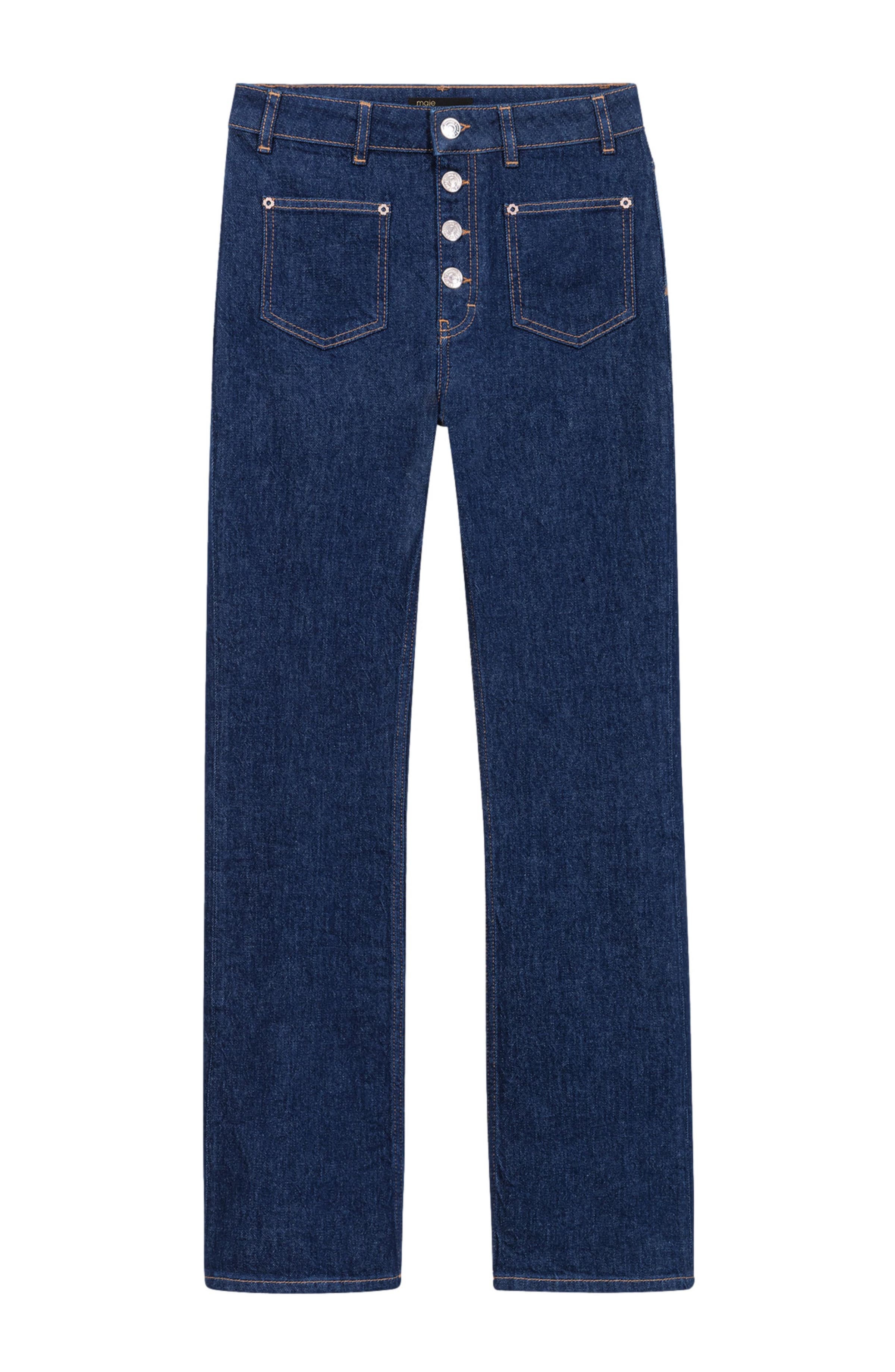 maje Denim jeans with pockets in Dark Blue at Nordstrom - 7