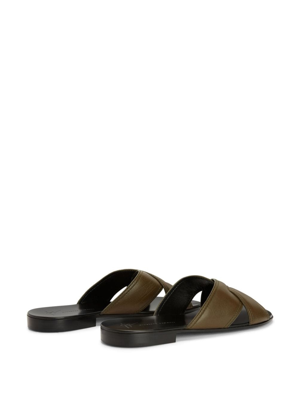 Flavio leather slip-on sandals - 3
