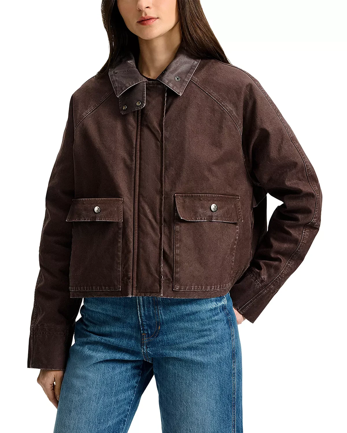 Arlo Coated Collar Barn Jacket - 1