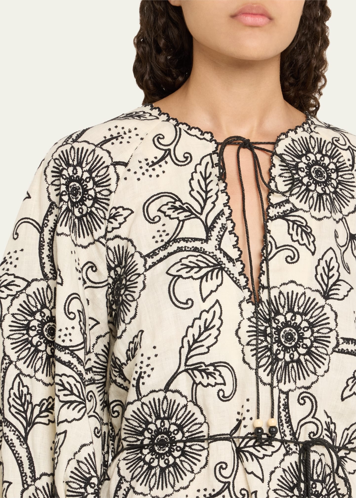 【Zimmermann】Tallow belted embroidered linen mini dress Zimmermann Tallow Belted Embroidered Linen Mini Dress In