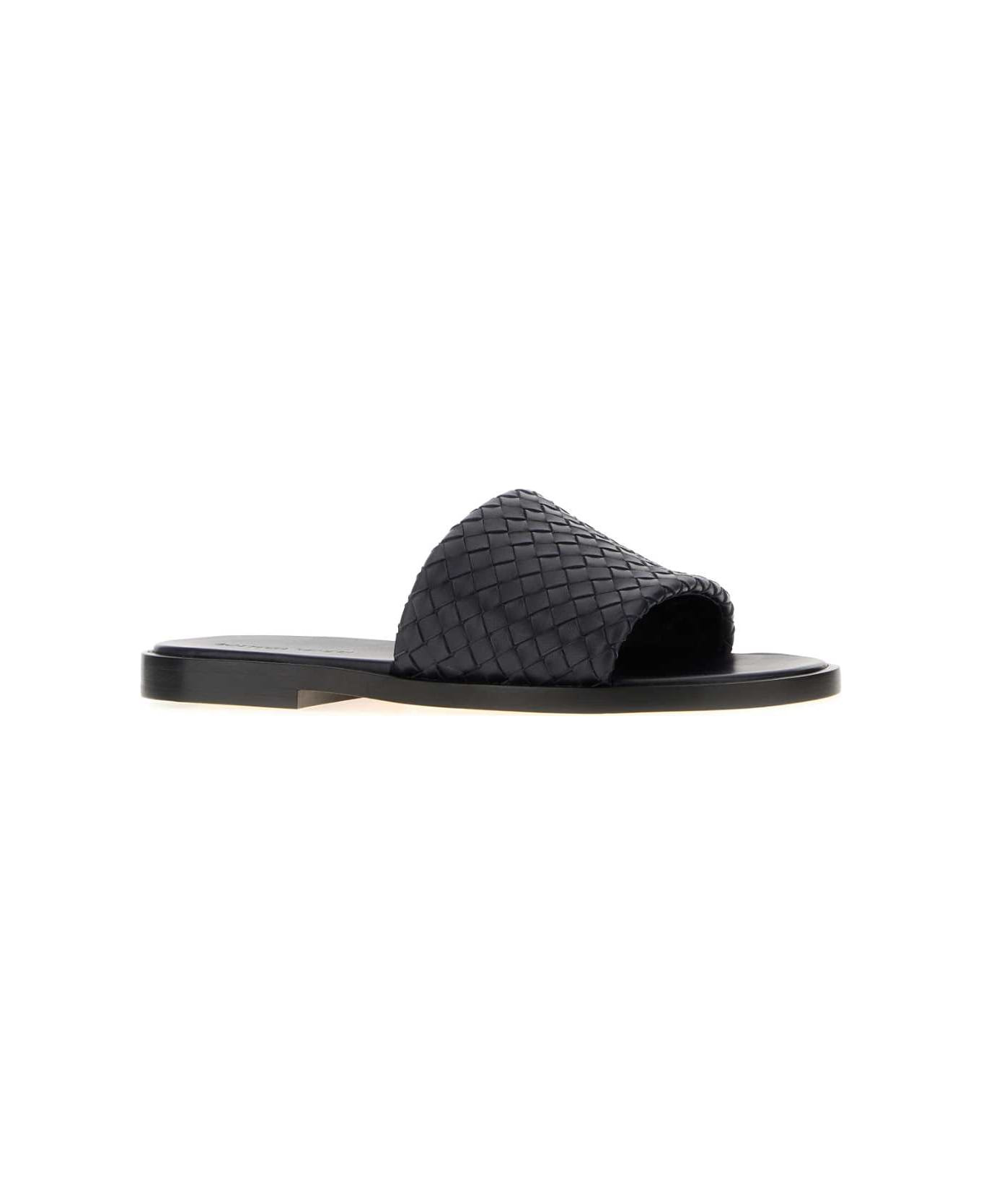 Slate Nappa Leather Elio Slippers - 2