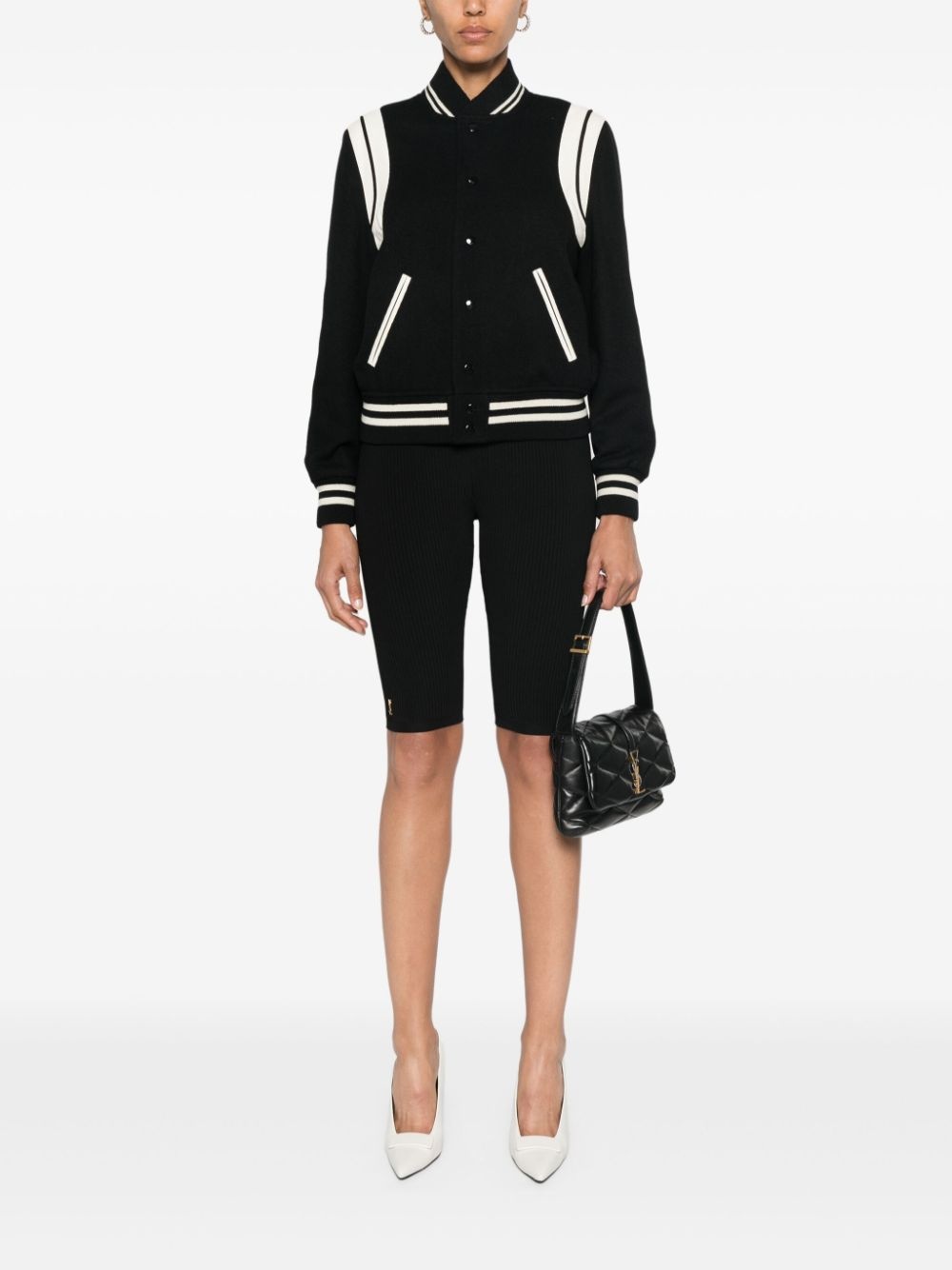 two-tone varsity jacket - 2