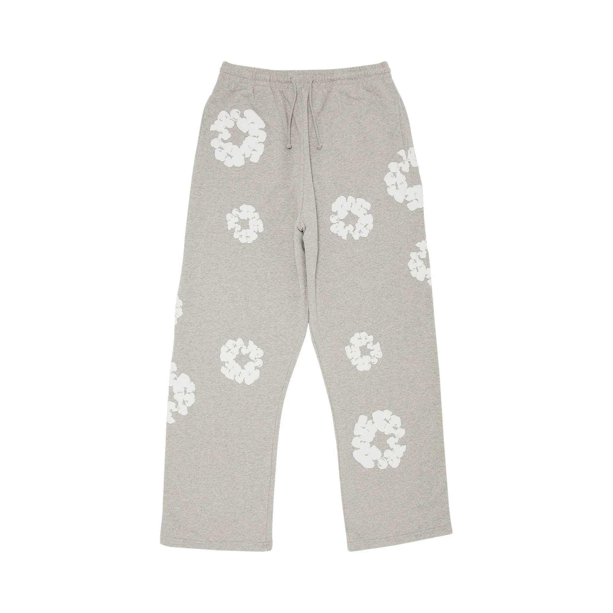 Denim Tears Cotton Wreath Baggy Sweatpants 'Grey' - 1
