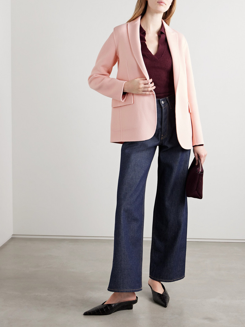 Theory Wool And Cashmere-blend Felt Blazer outlook