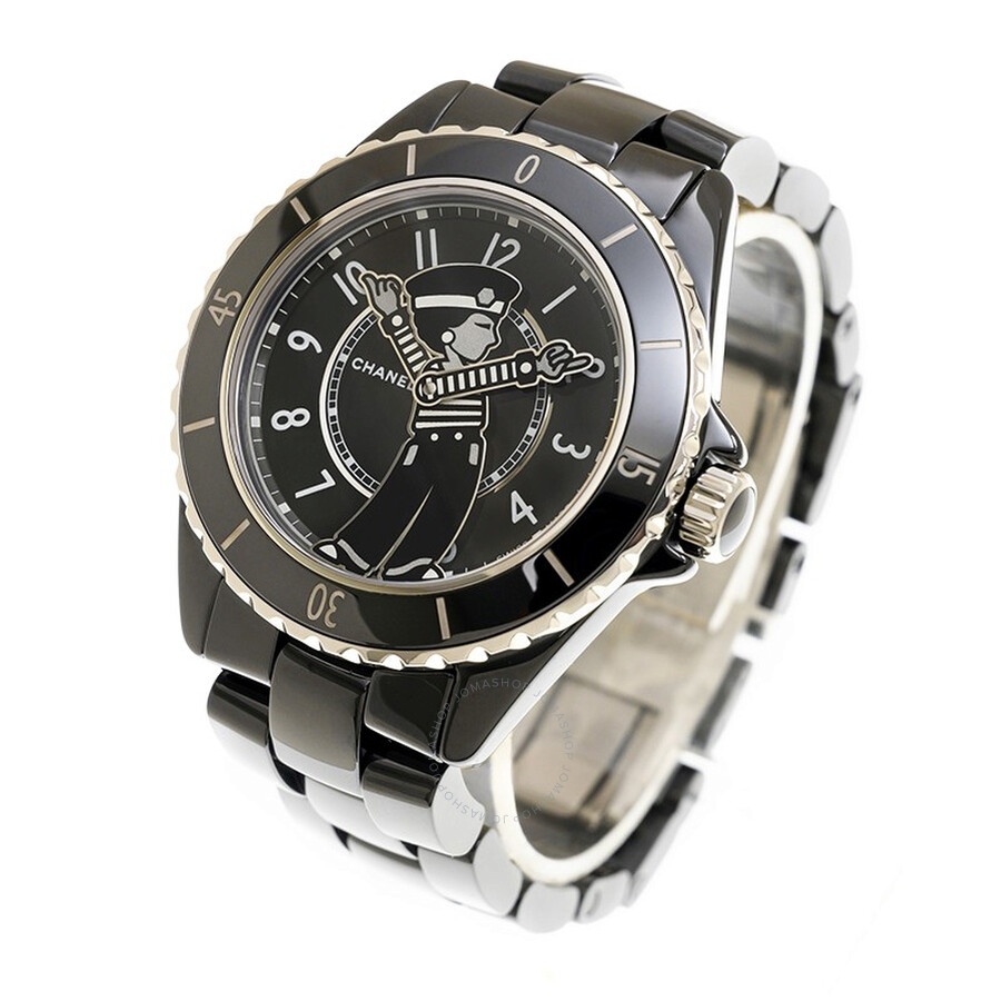 Chanel Mademoiselle J12 La Pausa Automatic Chronometer Black Dial Ladies Watch H7609 - 3