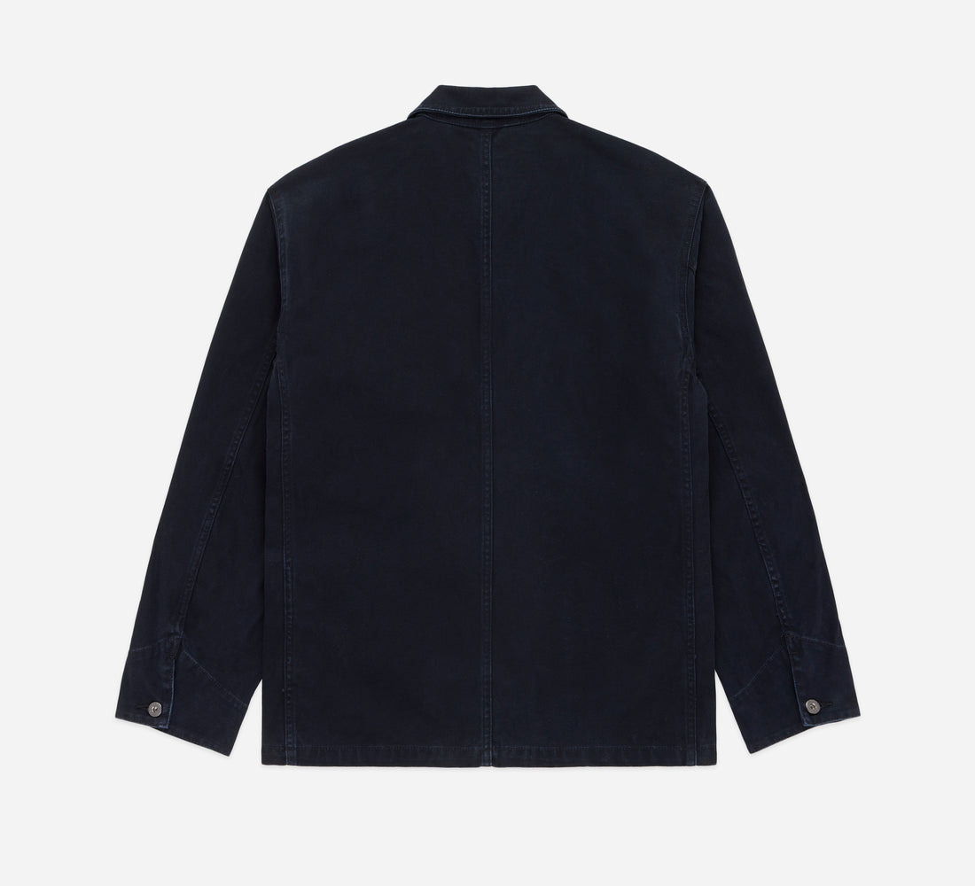 Chore Jacket - Black Stonewash Canvas - 2
