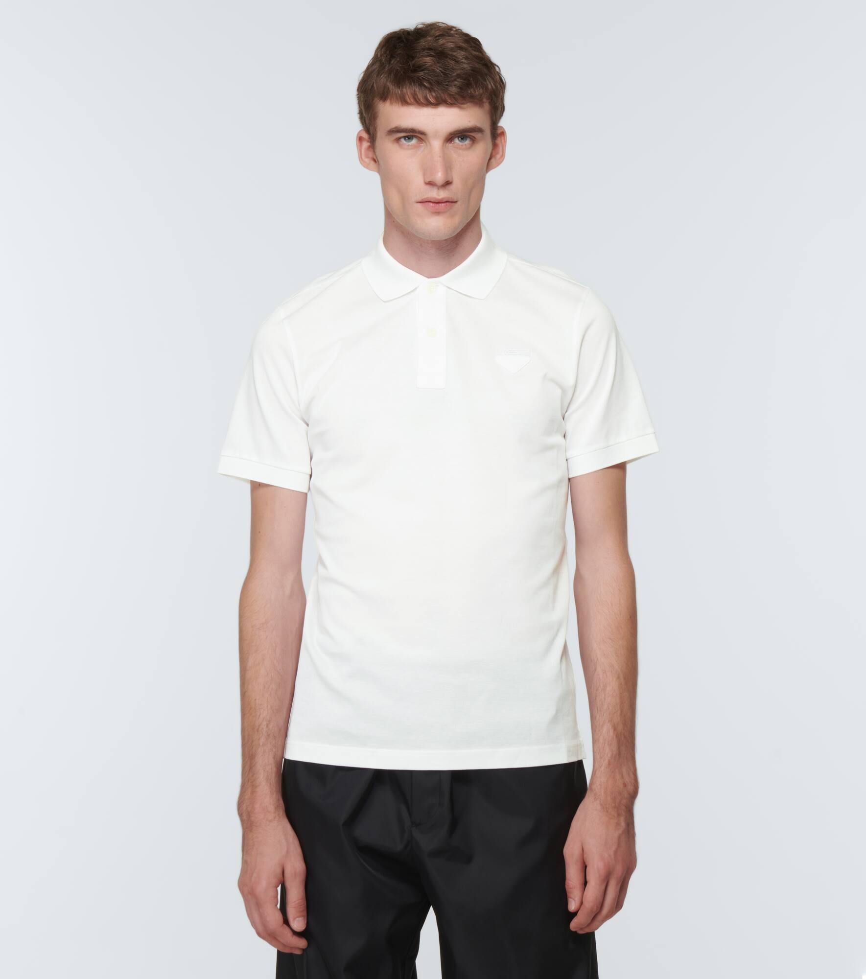Cotton piqué polo shirt - 3