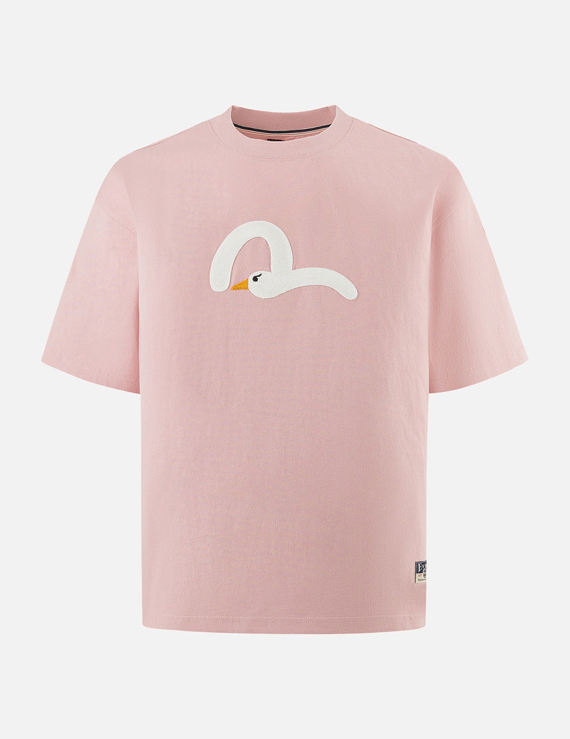 Playful Seagull Embroidery Relax Fit T-Shirt 1