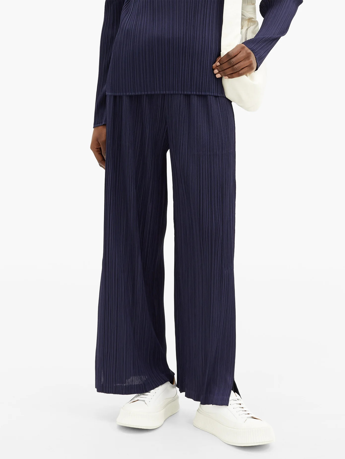 Technical-pleated trousers - 6