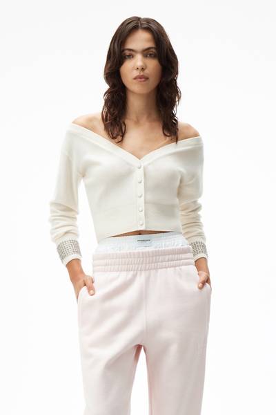 Alexander Wang CRYSTAL CUFF CARDIGAN outlook