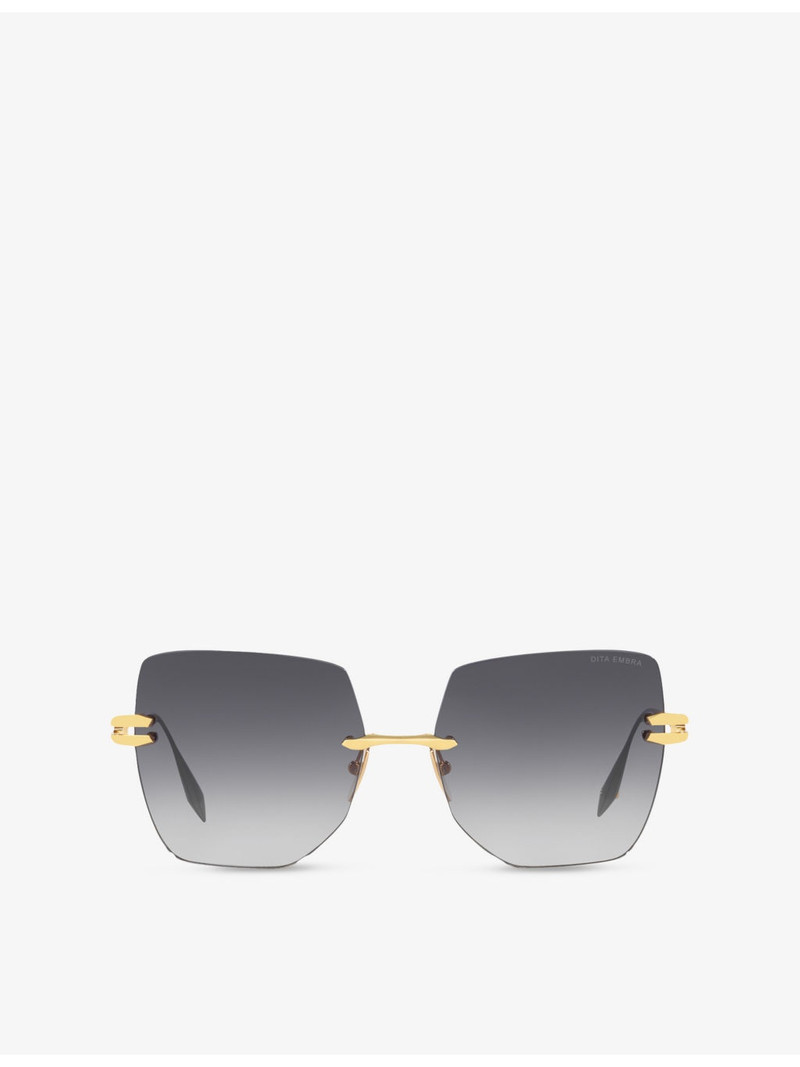 D4000465 Irregular-Frame Metal Sunglasses 1