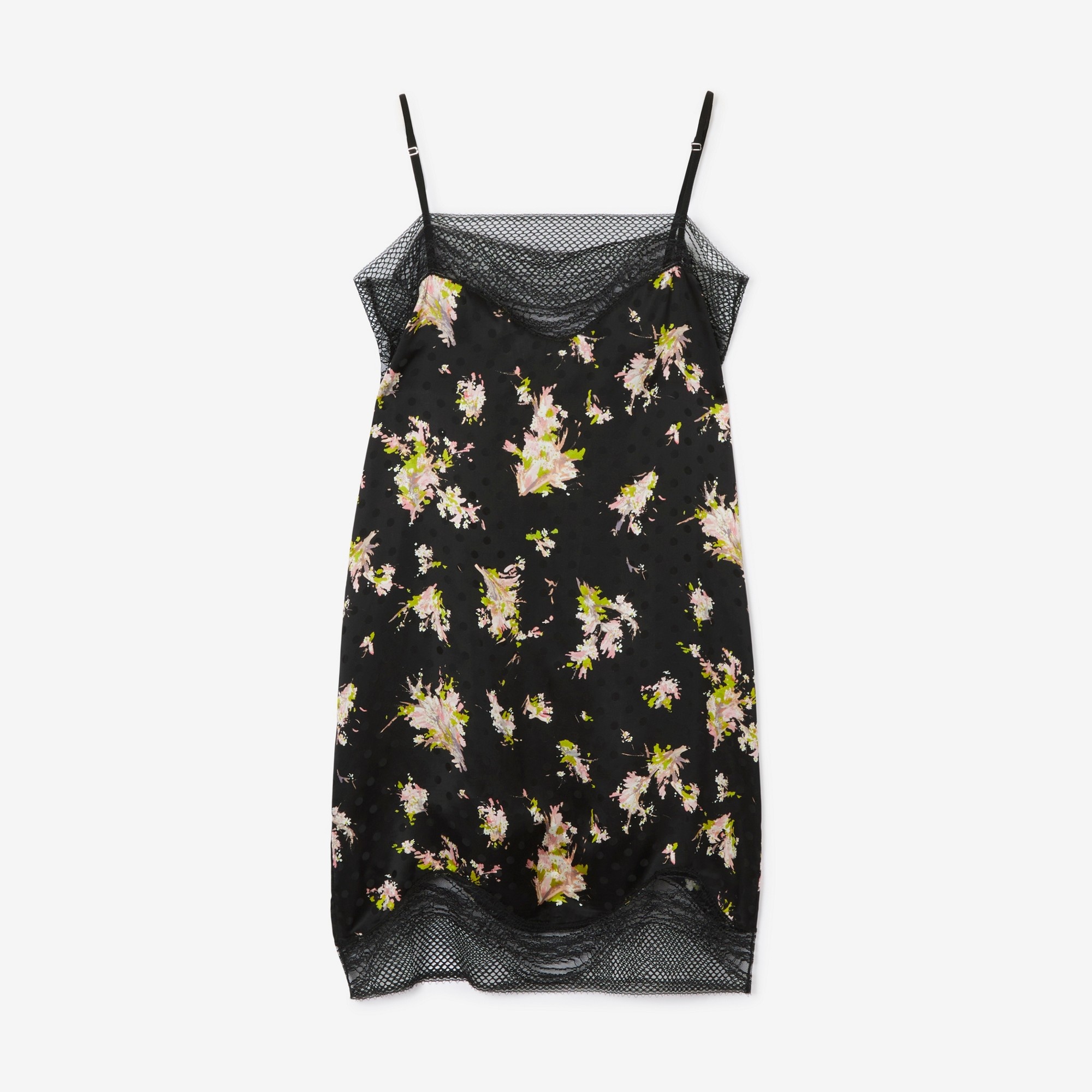 Floral Print Viscose Slip Dress - 1