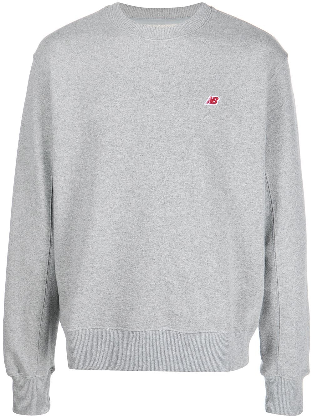 logo-patch crewneck sweatshirts - 1