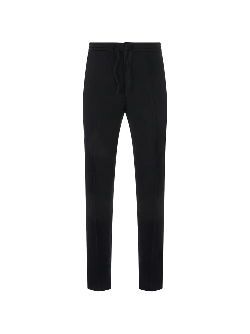 drawstring straight-leg trousers - 1