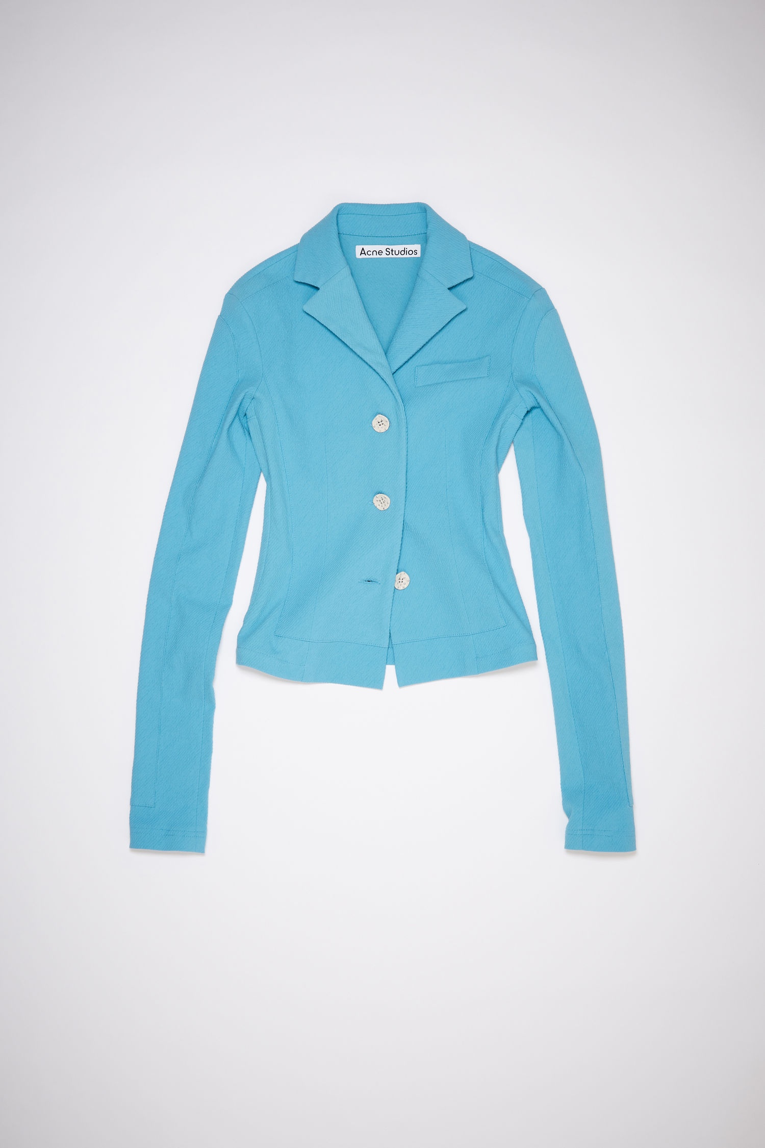 Twill suit jacket - Bright blue - 1