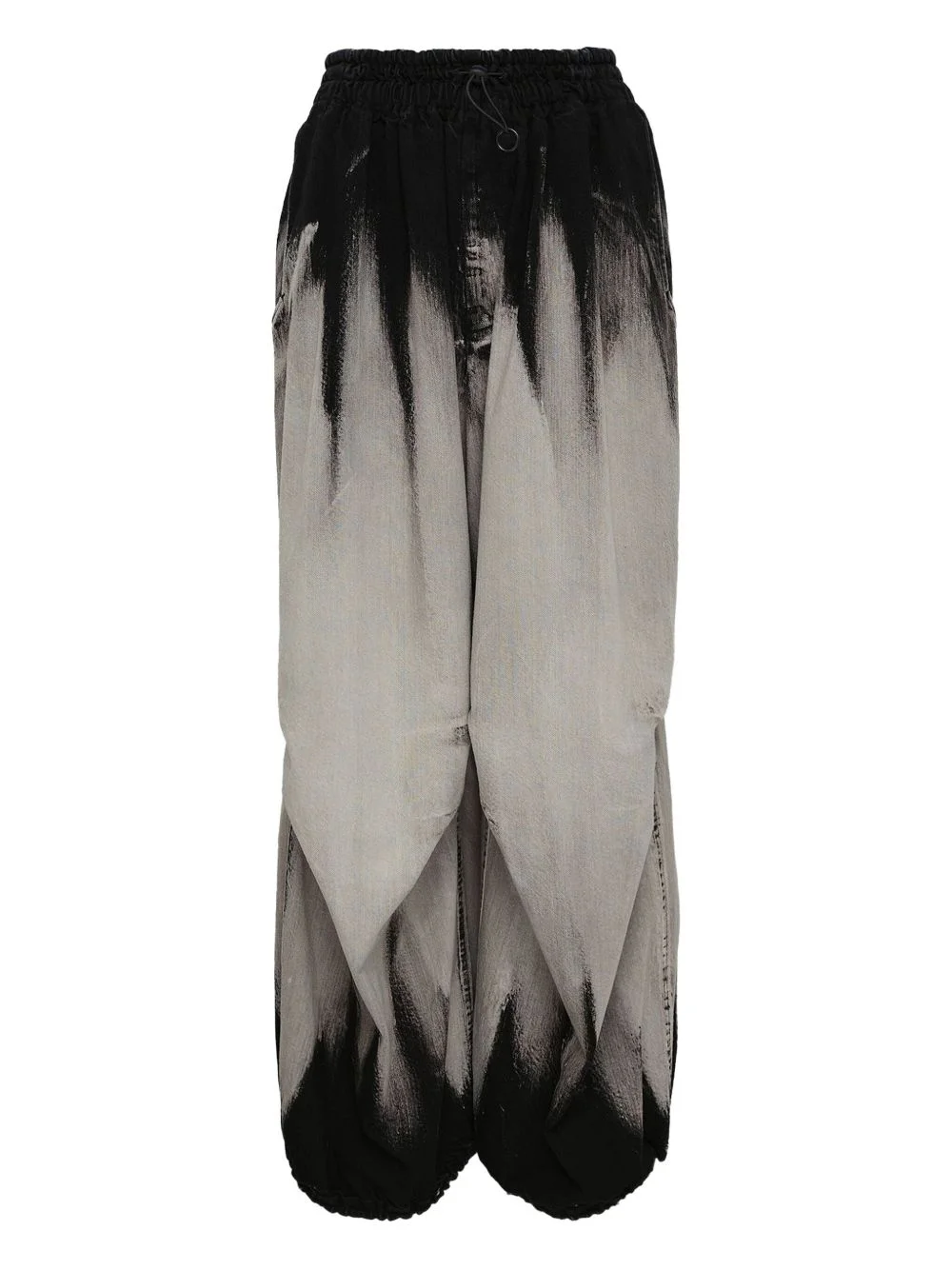 ombré-effectdrawstring trousers - 1