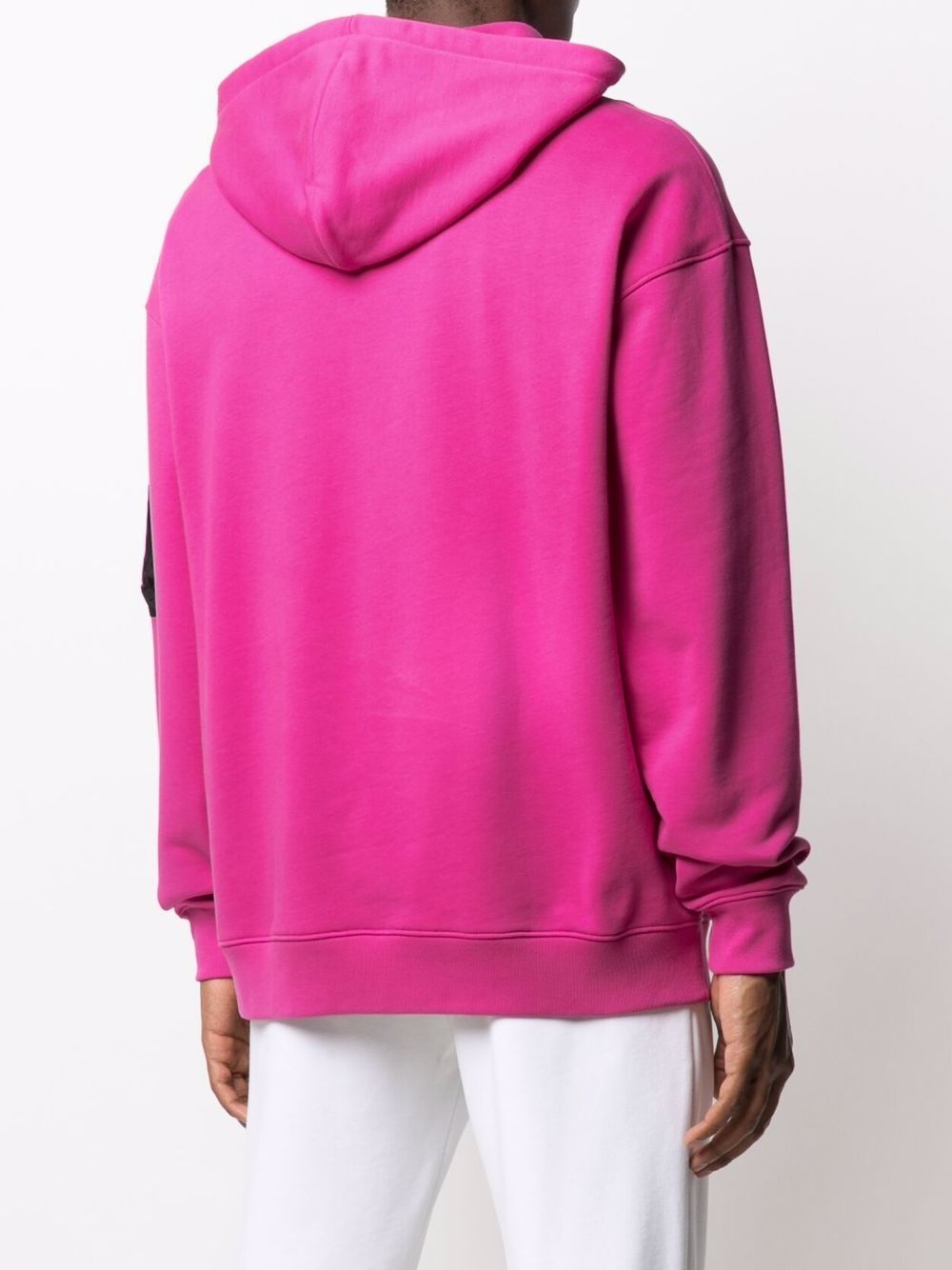 zip pull pocket-detail hoodie - 4