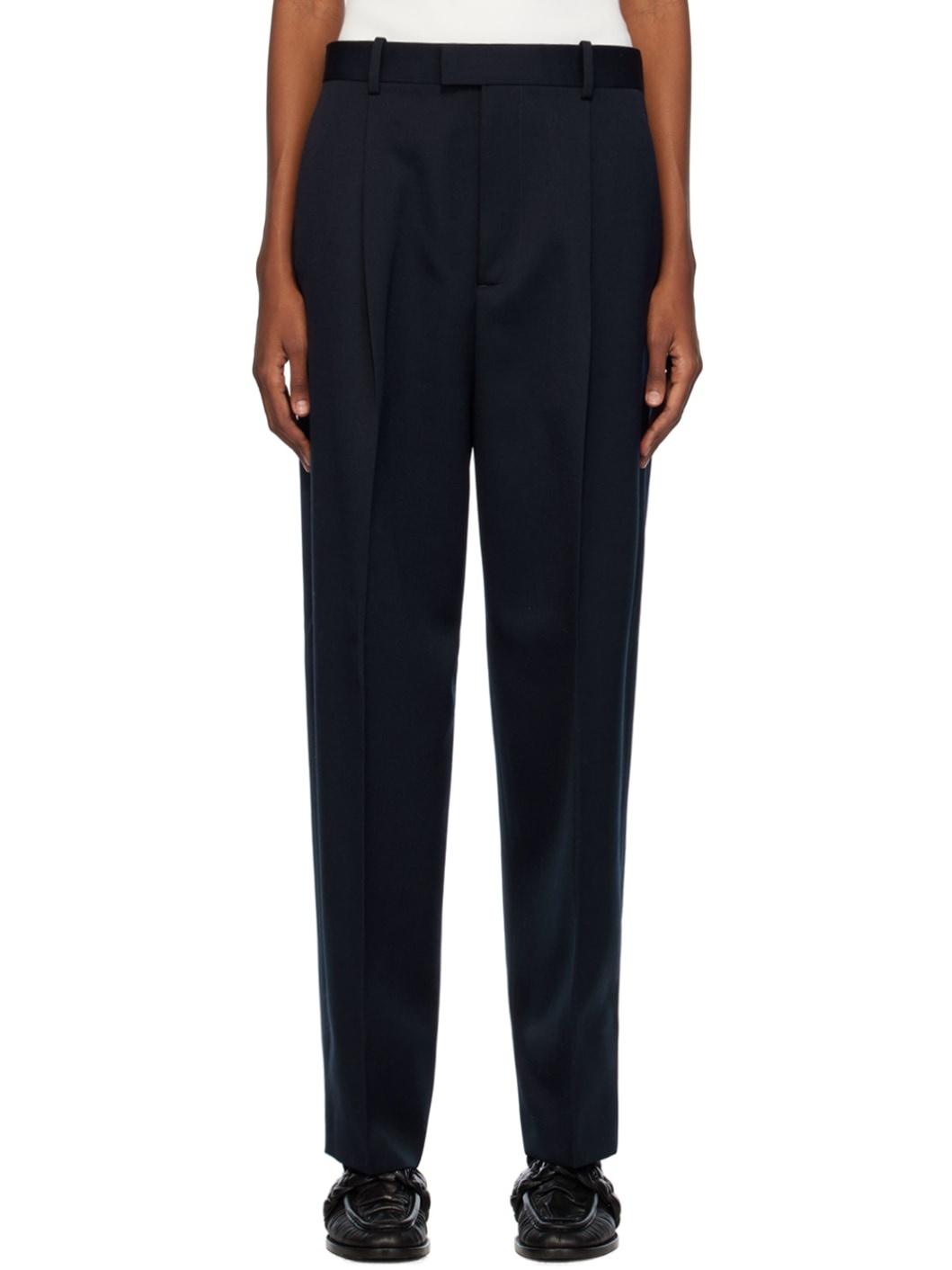 Navy Sartorial Trousers - 1