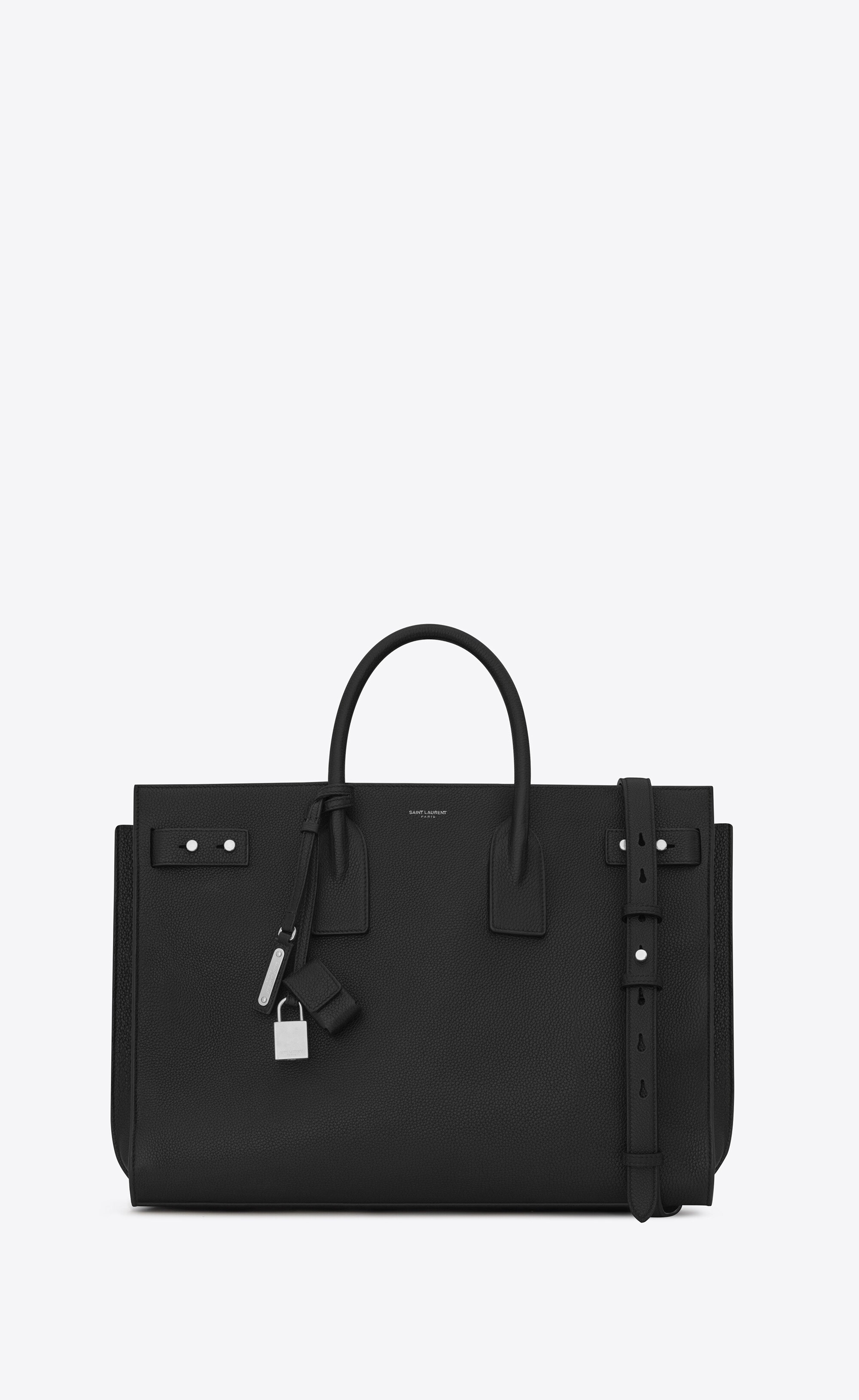 sac de jour large in grained leather - 1