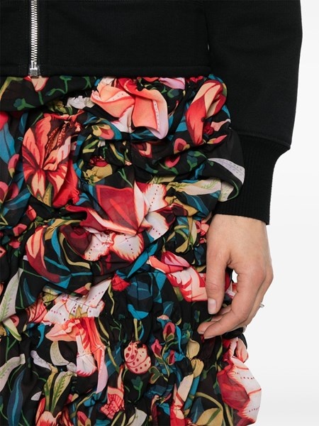 midi skirt with ruffles and floral print - 5