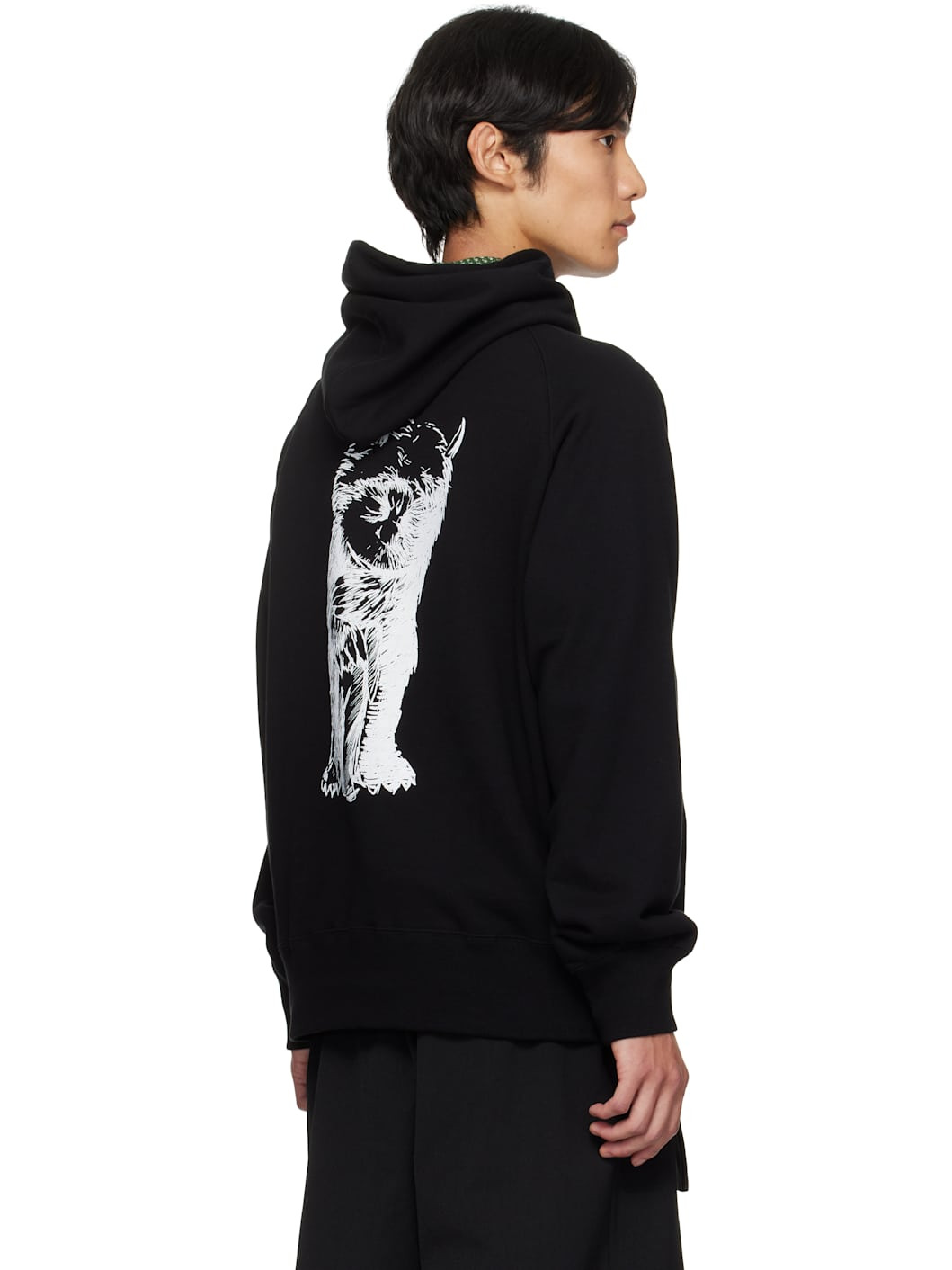 Black 'Where The Wild Things Are' Cotton Hoodie - 3