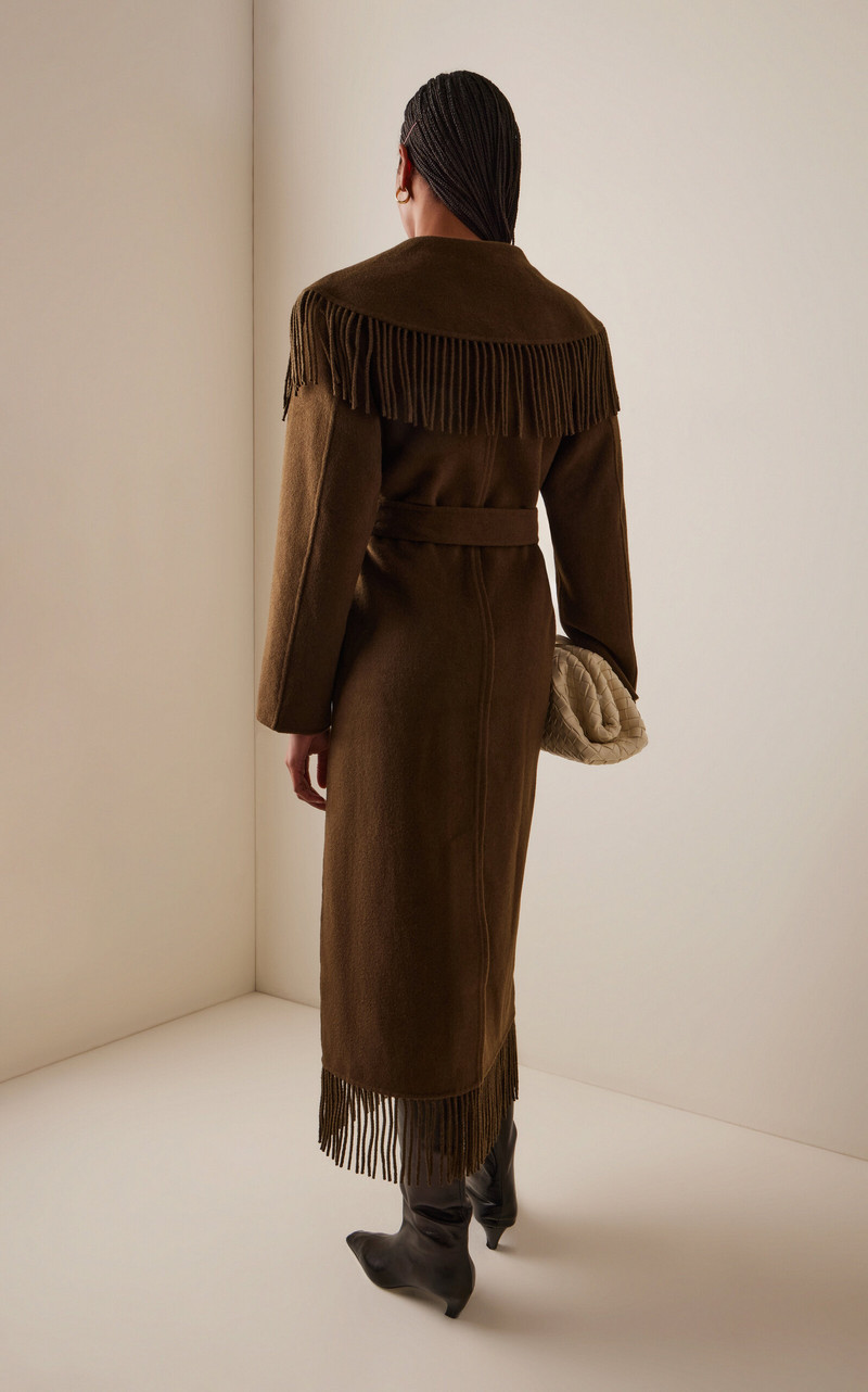 Carrie Fringe Robe Coat brown 4