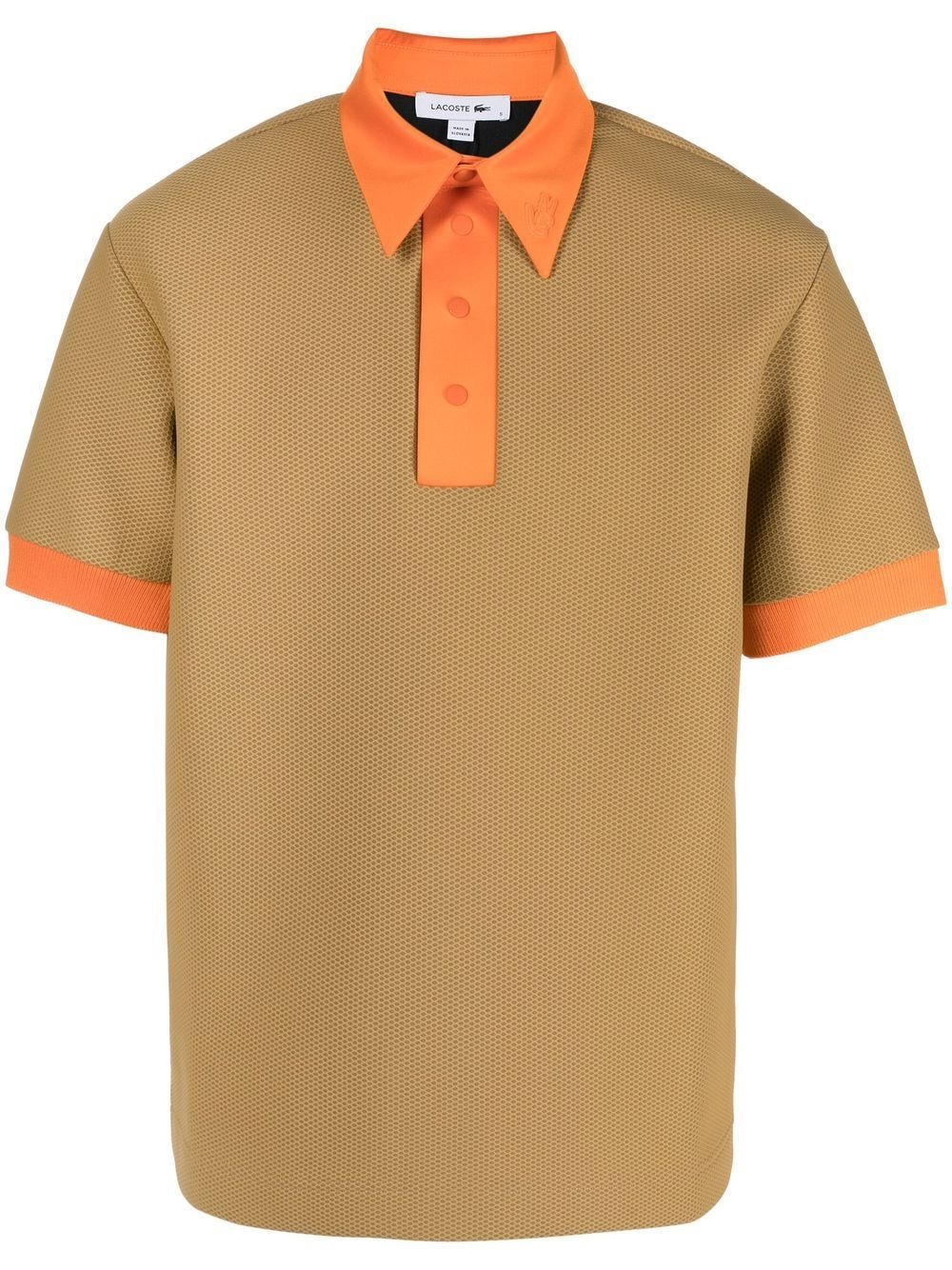 two-tone polo shirt - 1