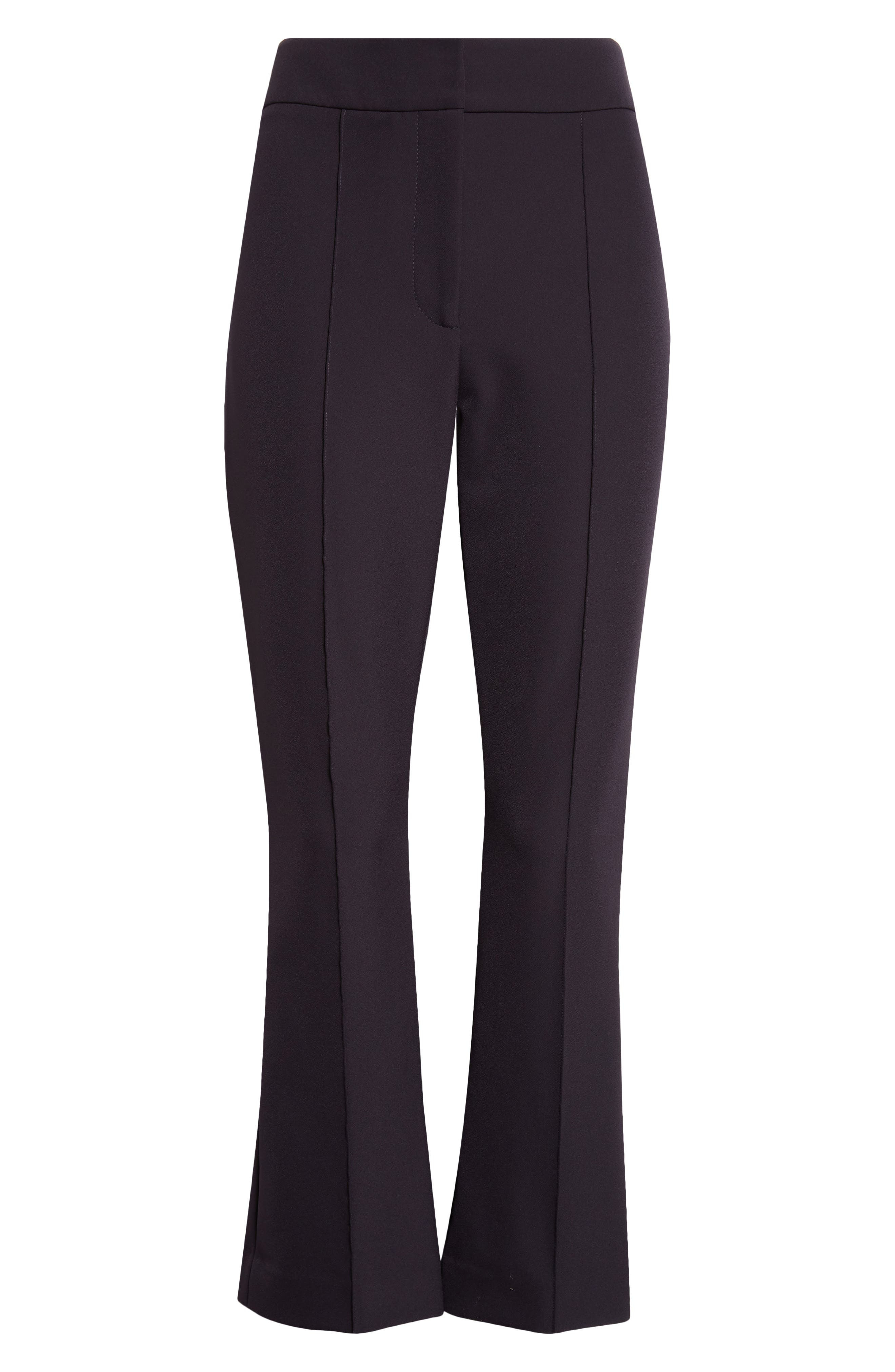 Veronica Beard Dell Pintuck Pleat Crop Pants in Navy at Nordstrom - 6