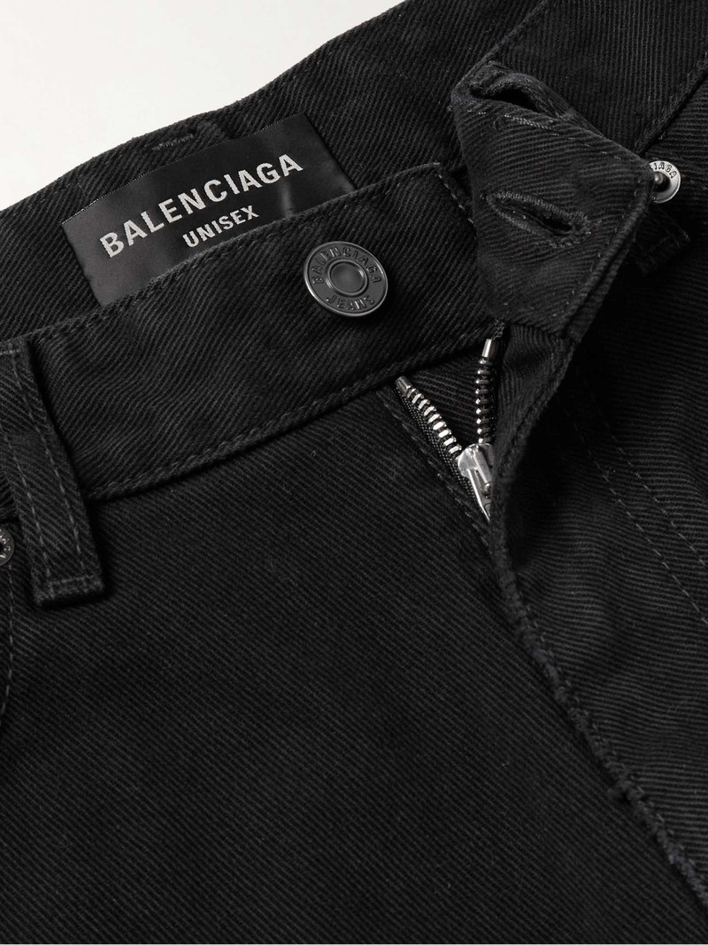 Slim-Fit Straight-Leg Distressed Denim Shorts 3
