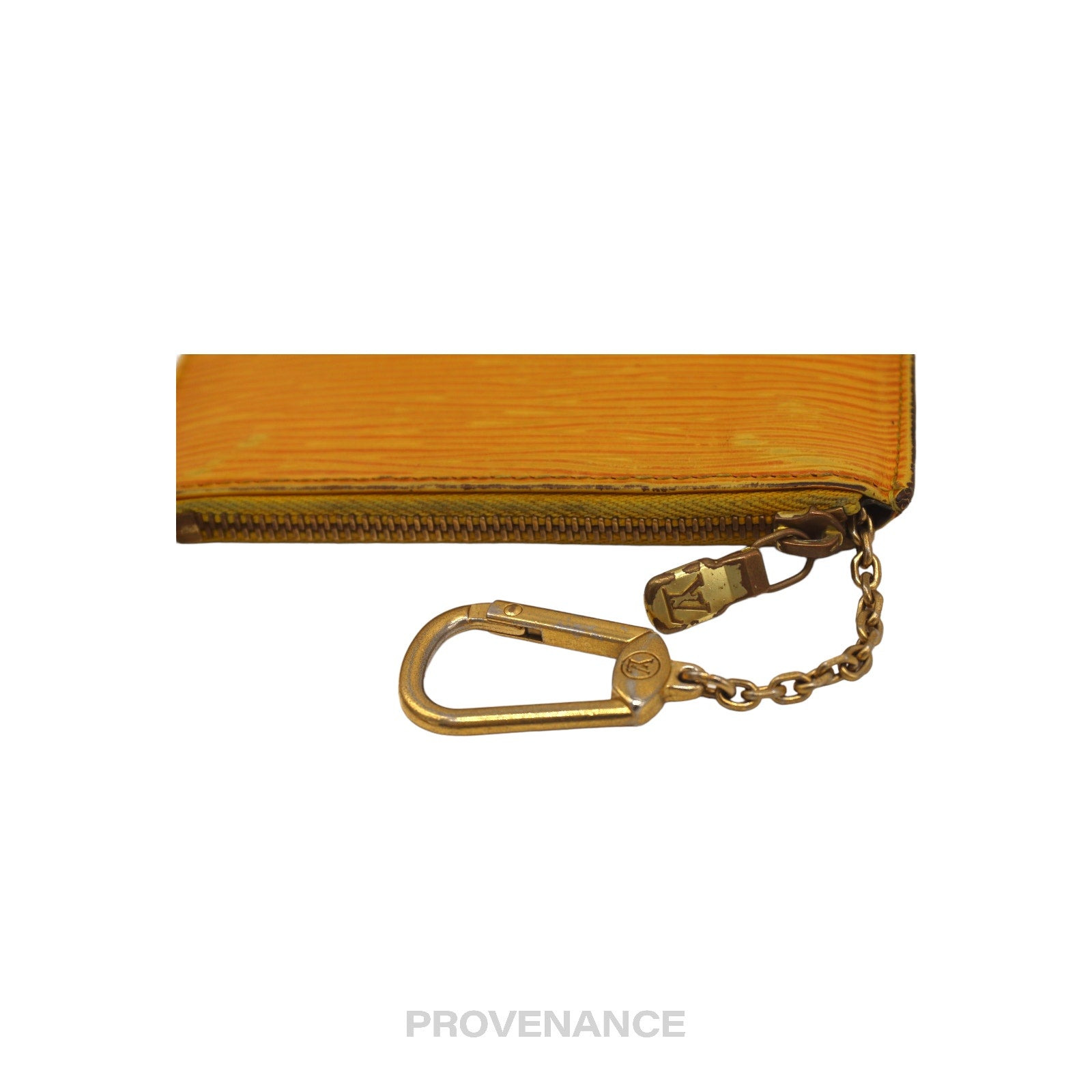 Louis Vuitton Key Pouch Cles - Tassil Yellow Epi Leather - 5