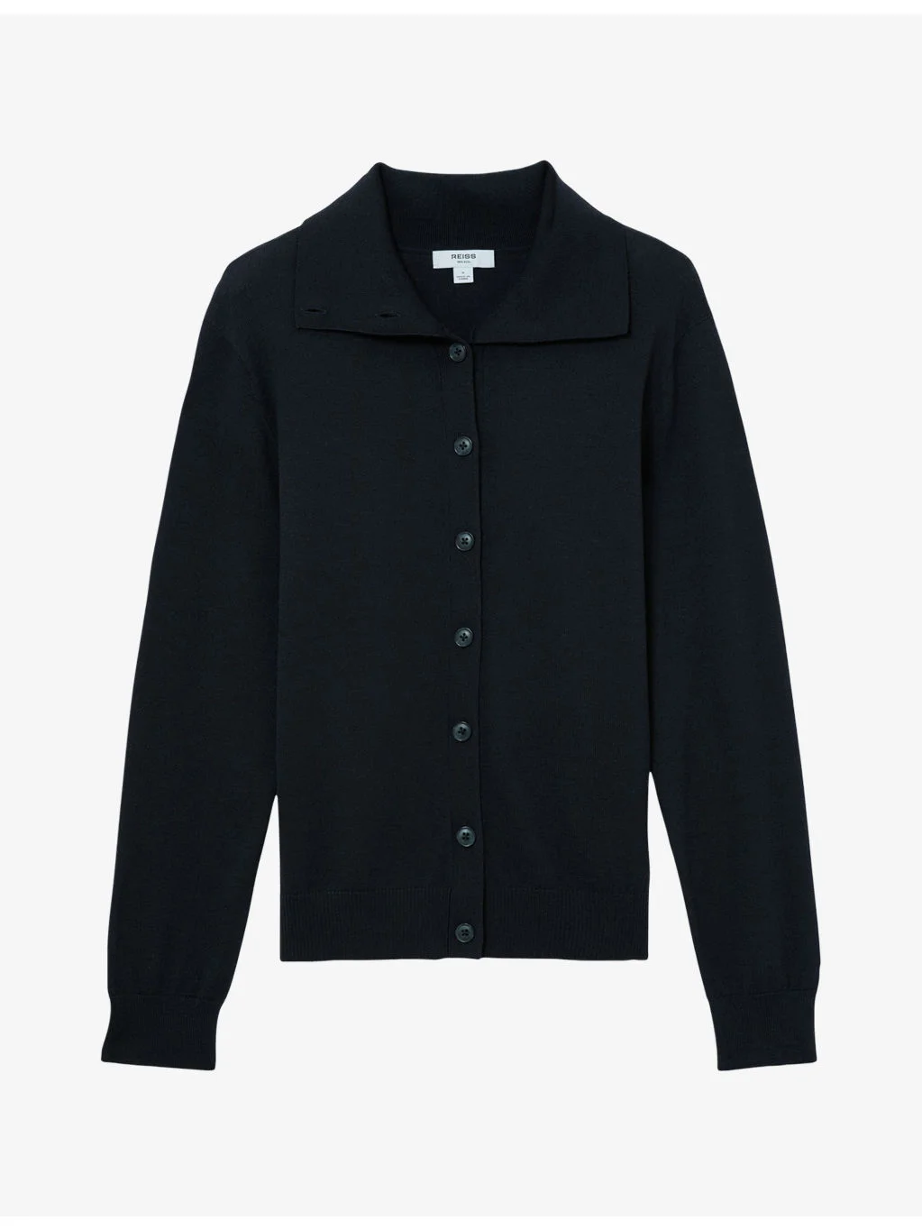 Gale Collared Merino Wool Cardigan - 1