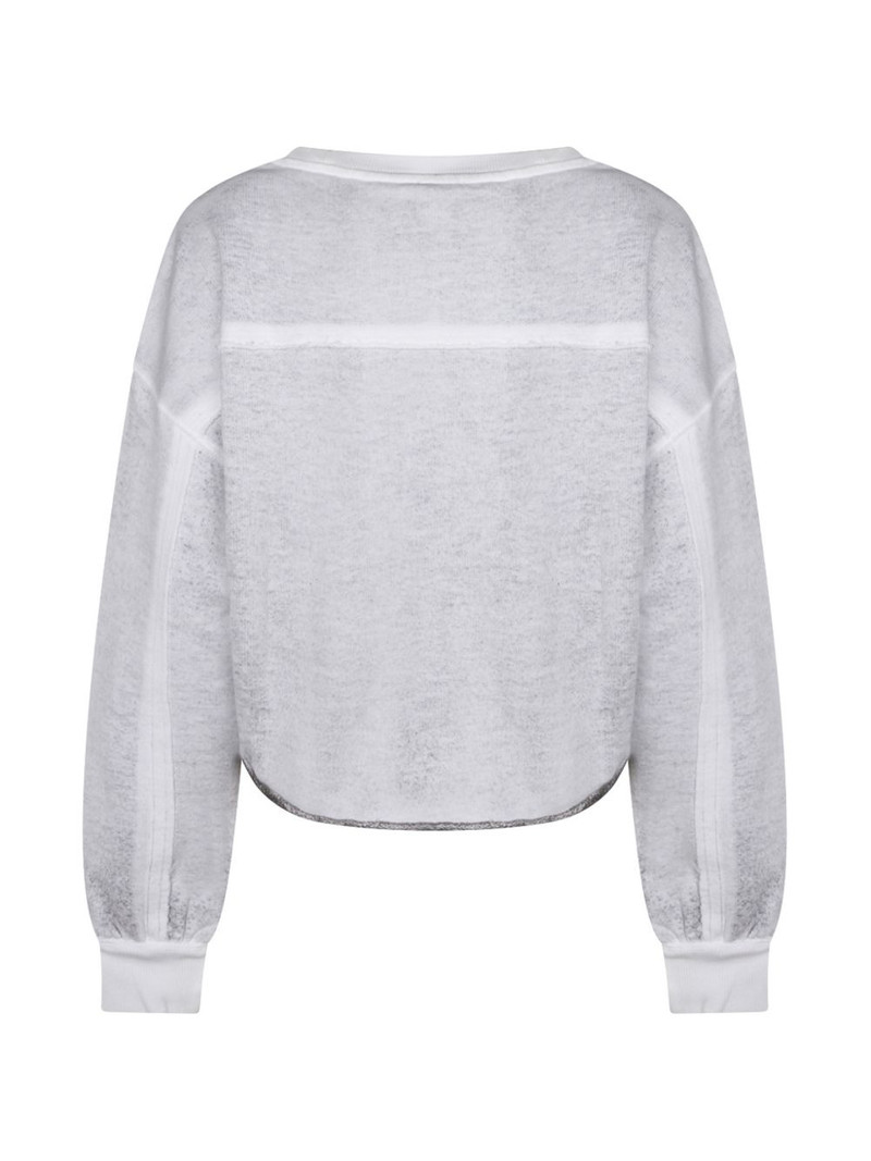thom/krom long-sleeve cropped sweatshirt outlook