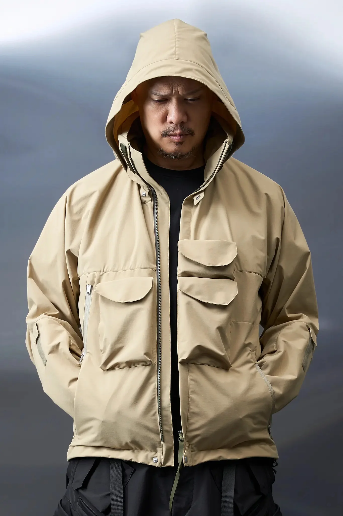 ジャケット・アウター acronym J28-E size S ACRONYM J28-E Epic® Interops Jacket Khaki - J28-E_FW2526 | REVERSIBLE
