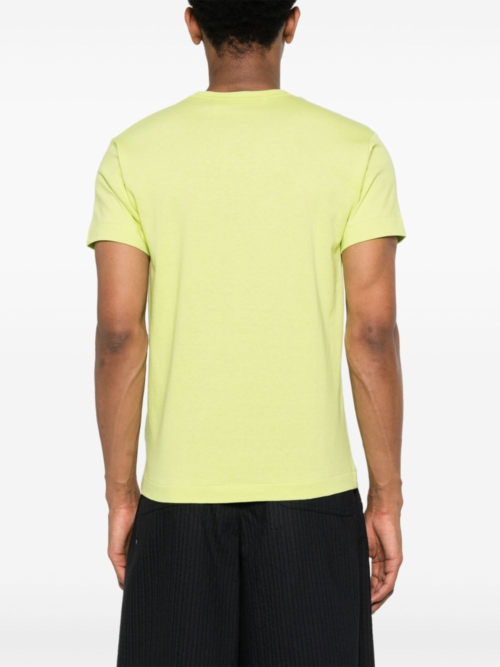 heart-patch cotton T-shirt - 4