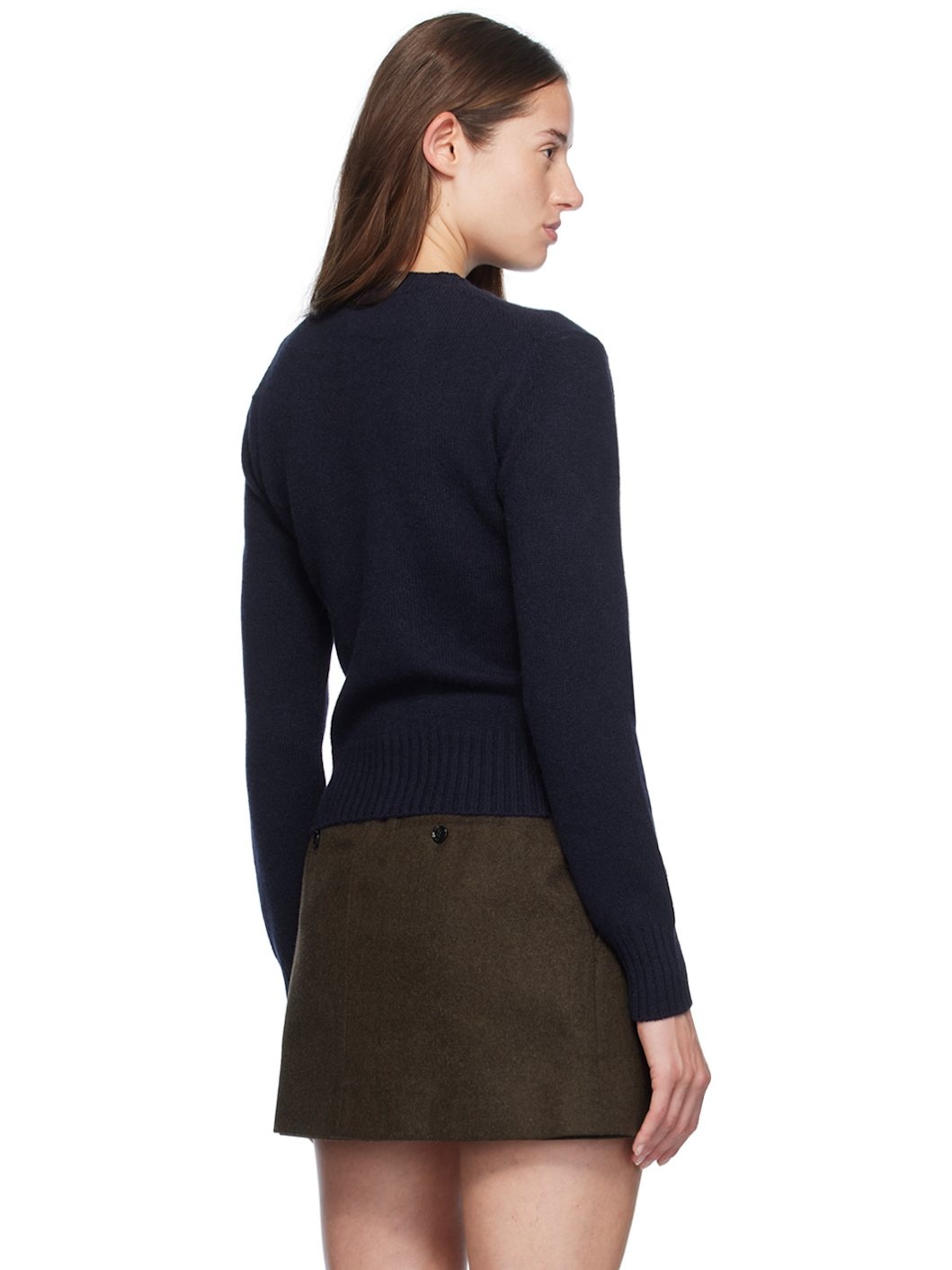 Navy Cashmere Ami de Cœur Sweater - 3