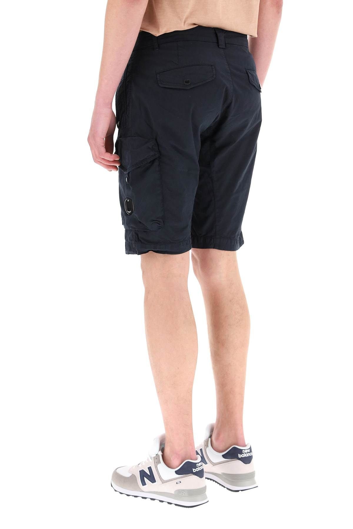 STRETCH SATEEN CARGO SHORTS - 4