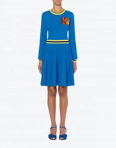 Moschino VARSITY TEDDY BEAR KNIT DRESS outlook