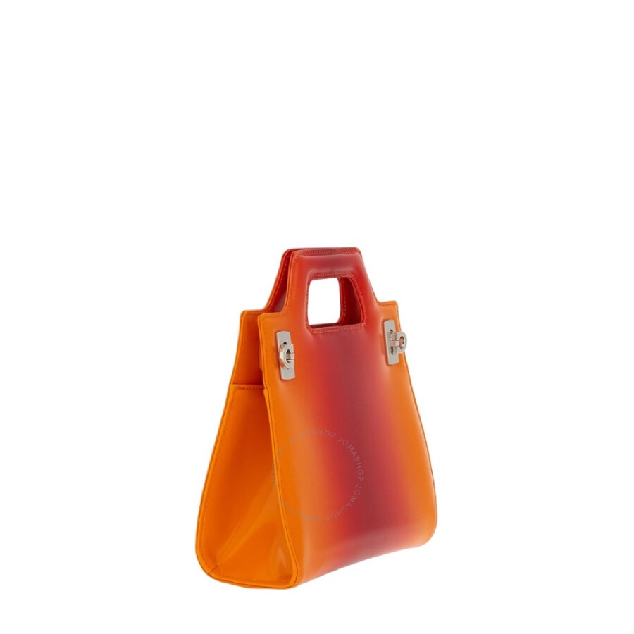 Ferragamo Mini Wanda Top Handle Leather Hand Bag - 3