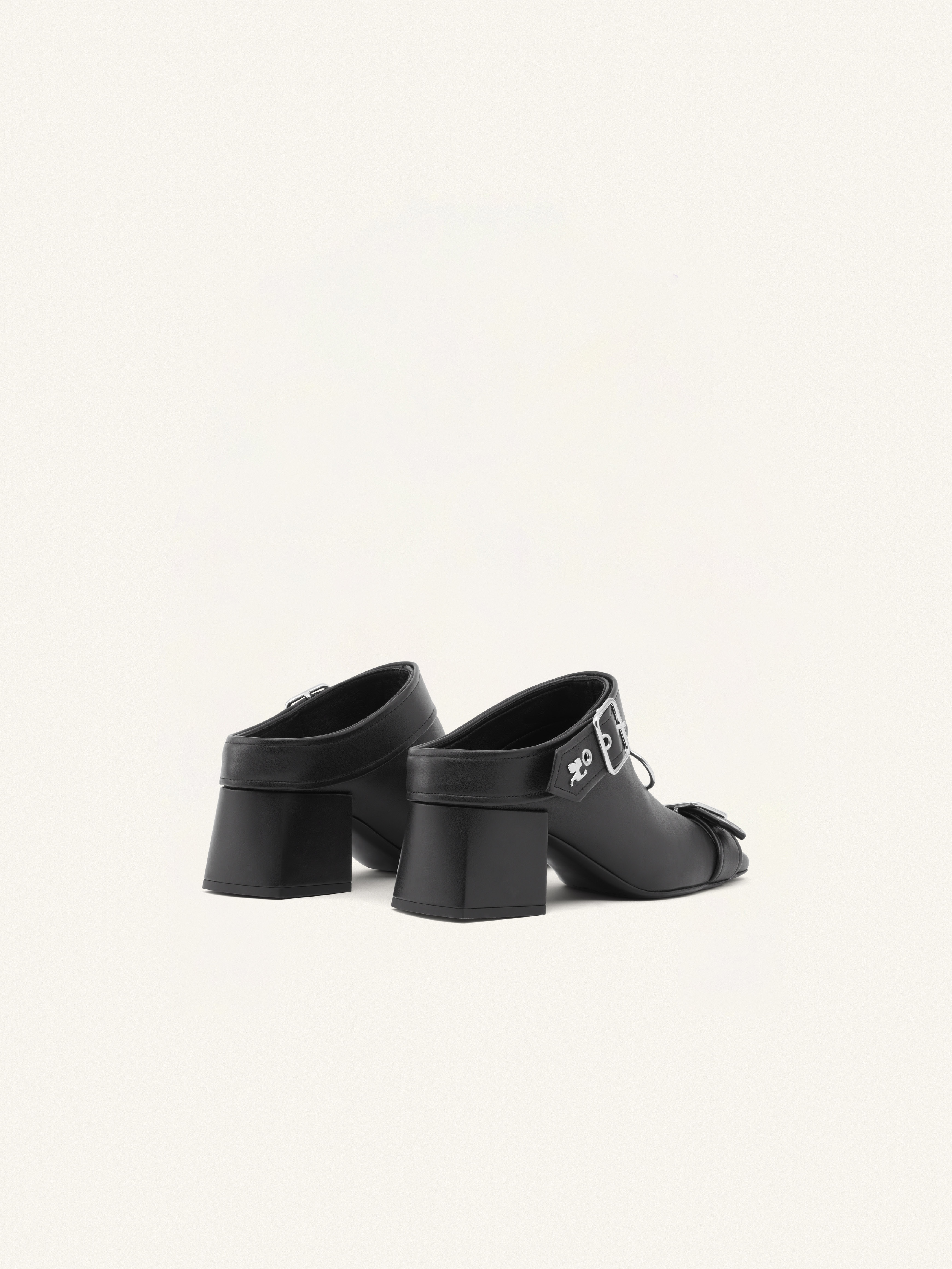 GOGO LEATHER MULES - 3