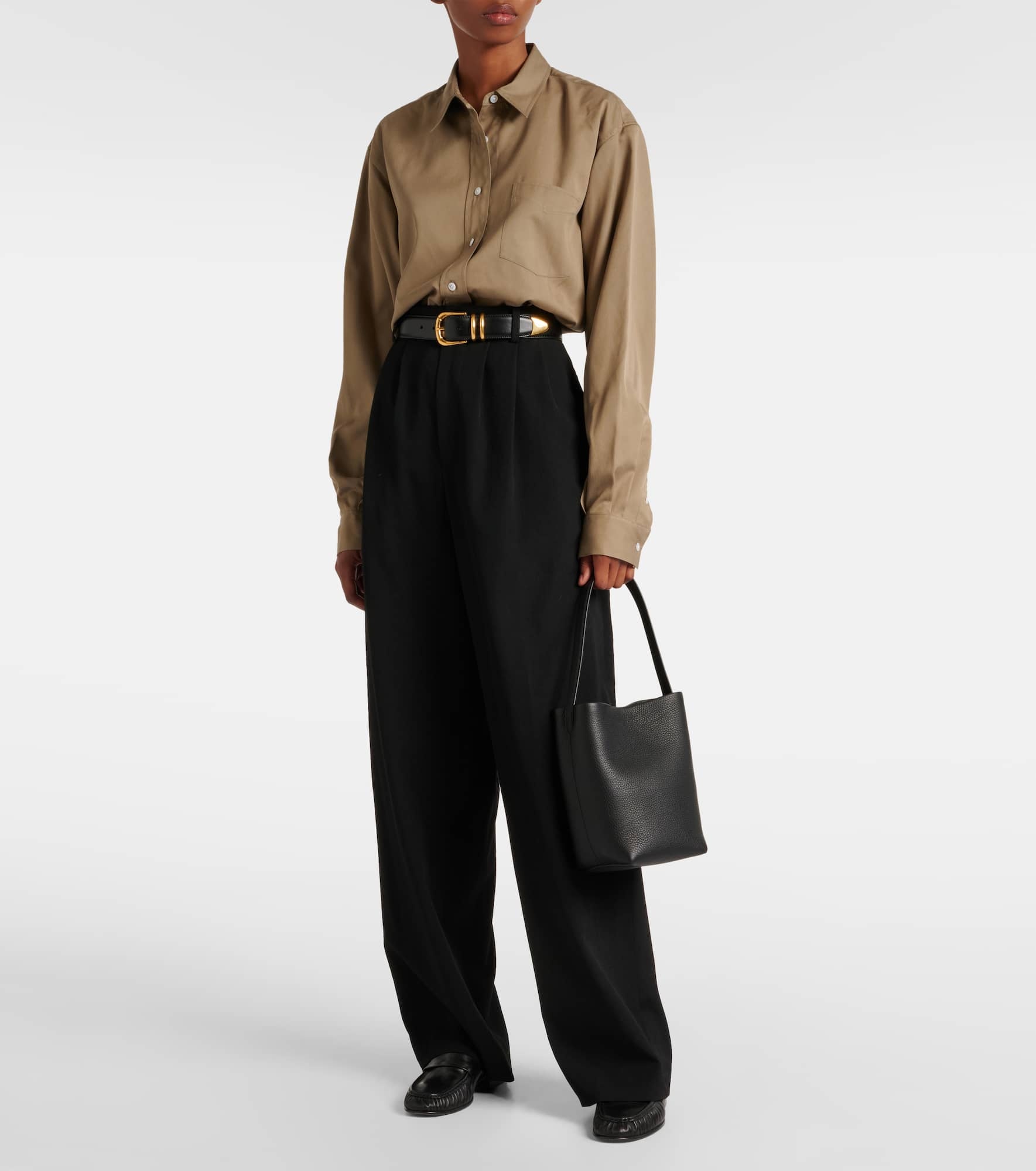 N/S Park Small leather tote bag - 5