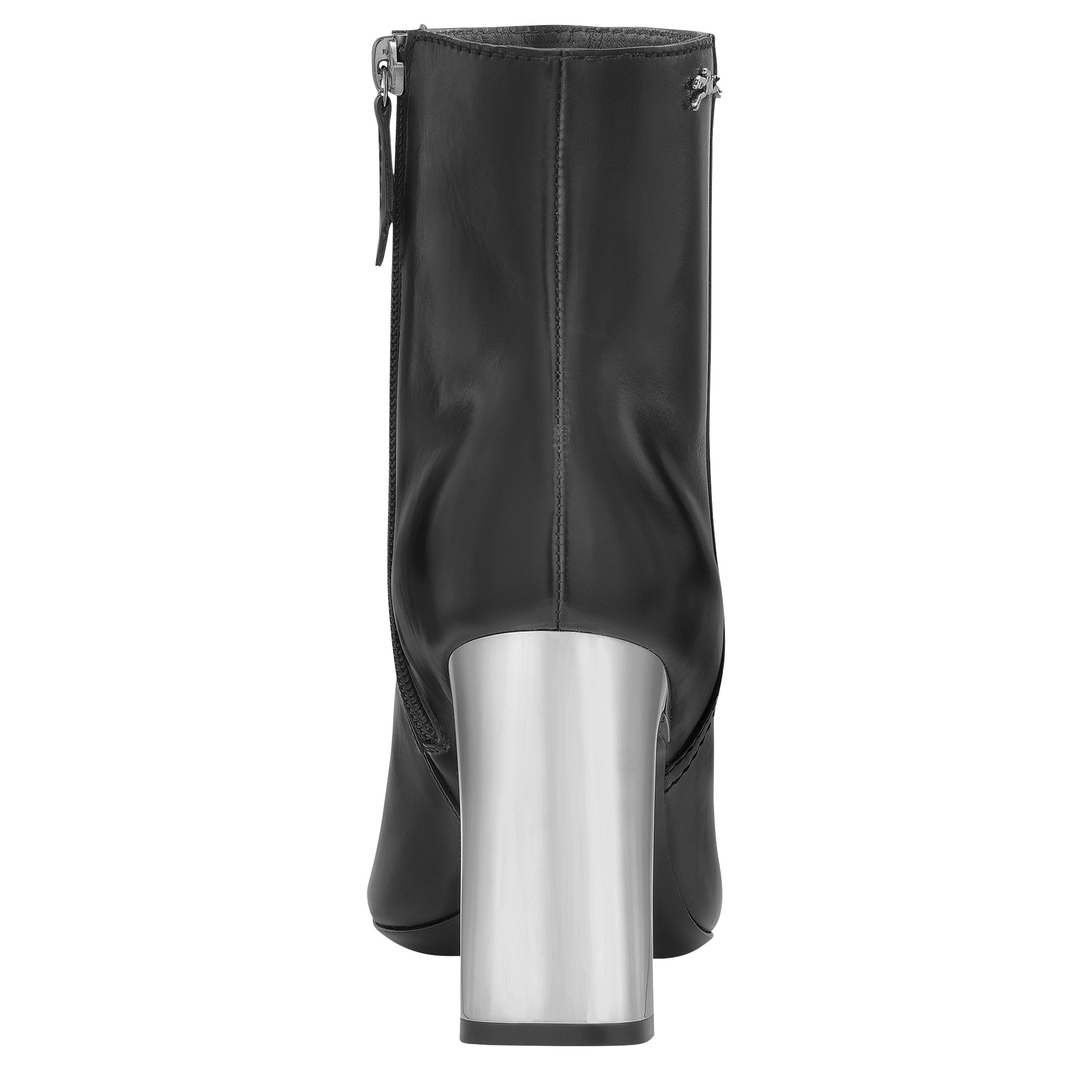 Longchamp Métal High heel low boots Black - Leather - 3