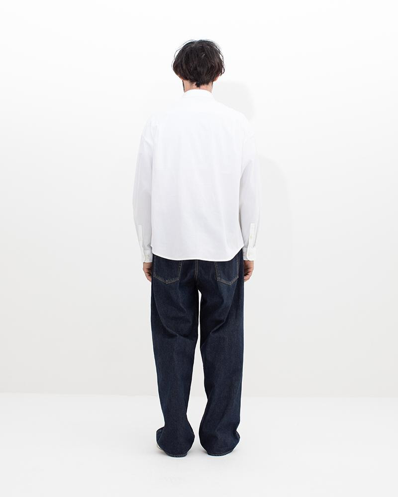 B.D. OXFORD SHIRT L/S WHITE - 3