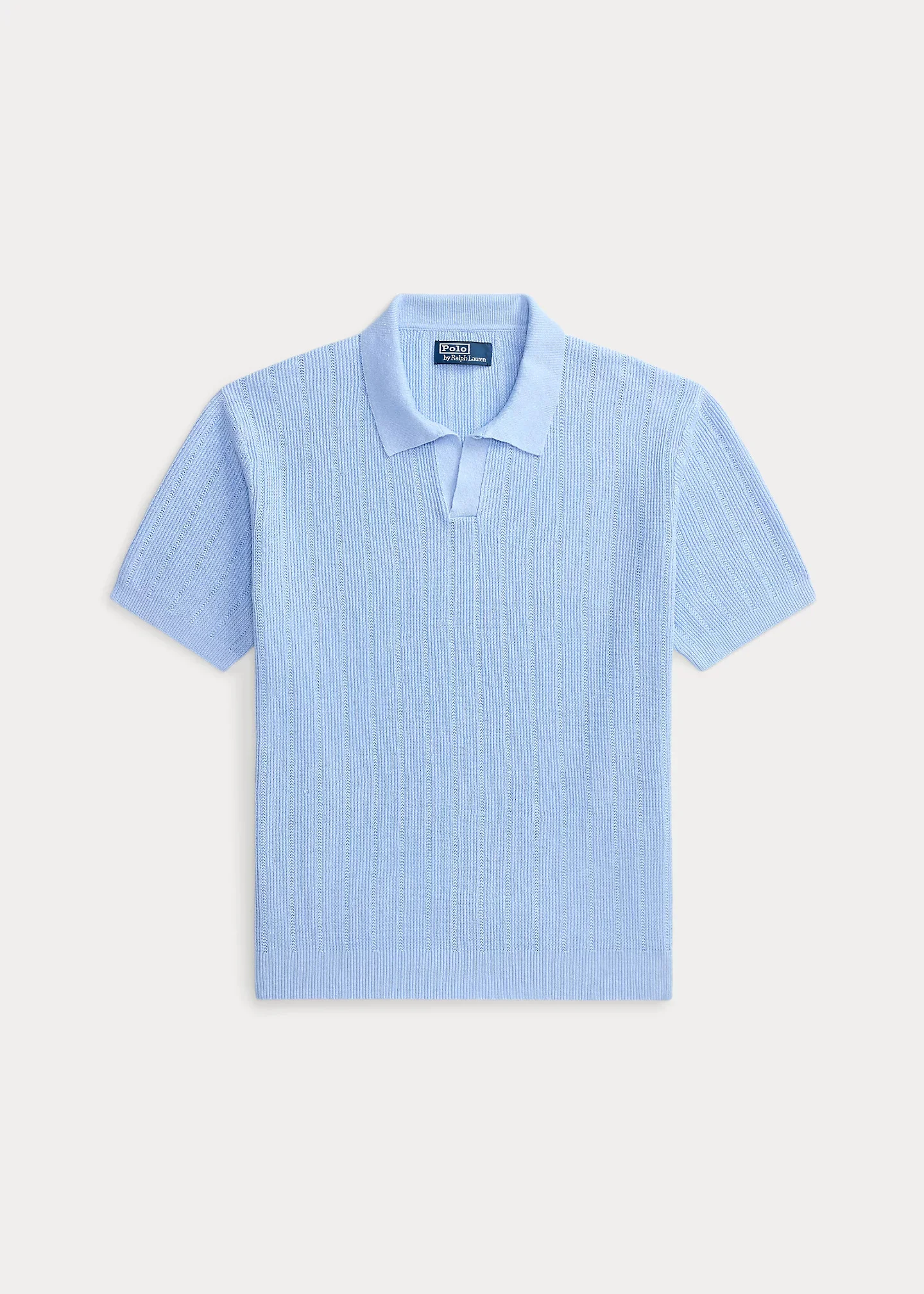Linen Johnny-Collar Sweater - 1
