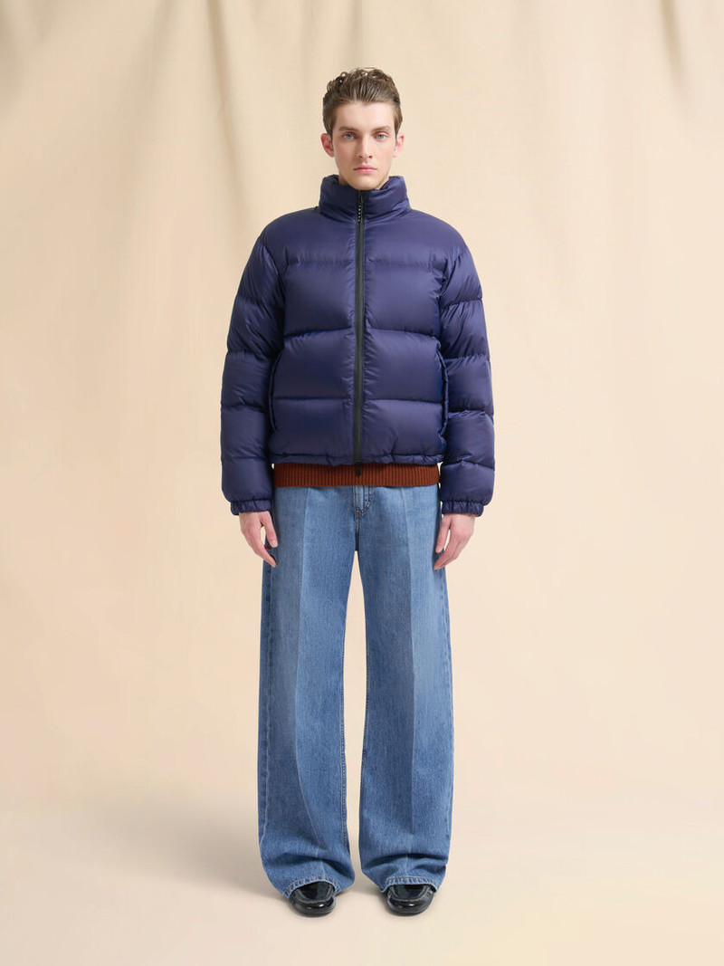 Marni DARK BLUE RIPSTOP NYLON DOWN JACKET outlook