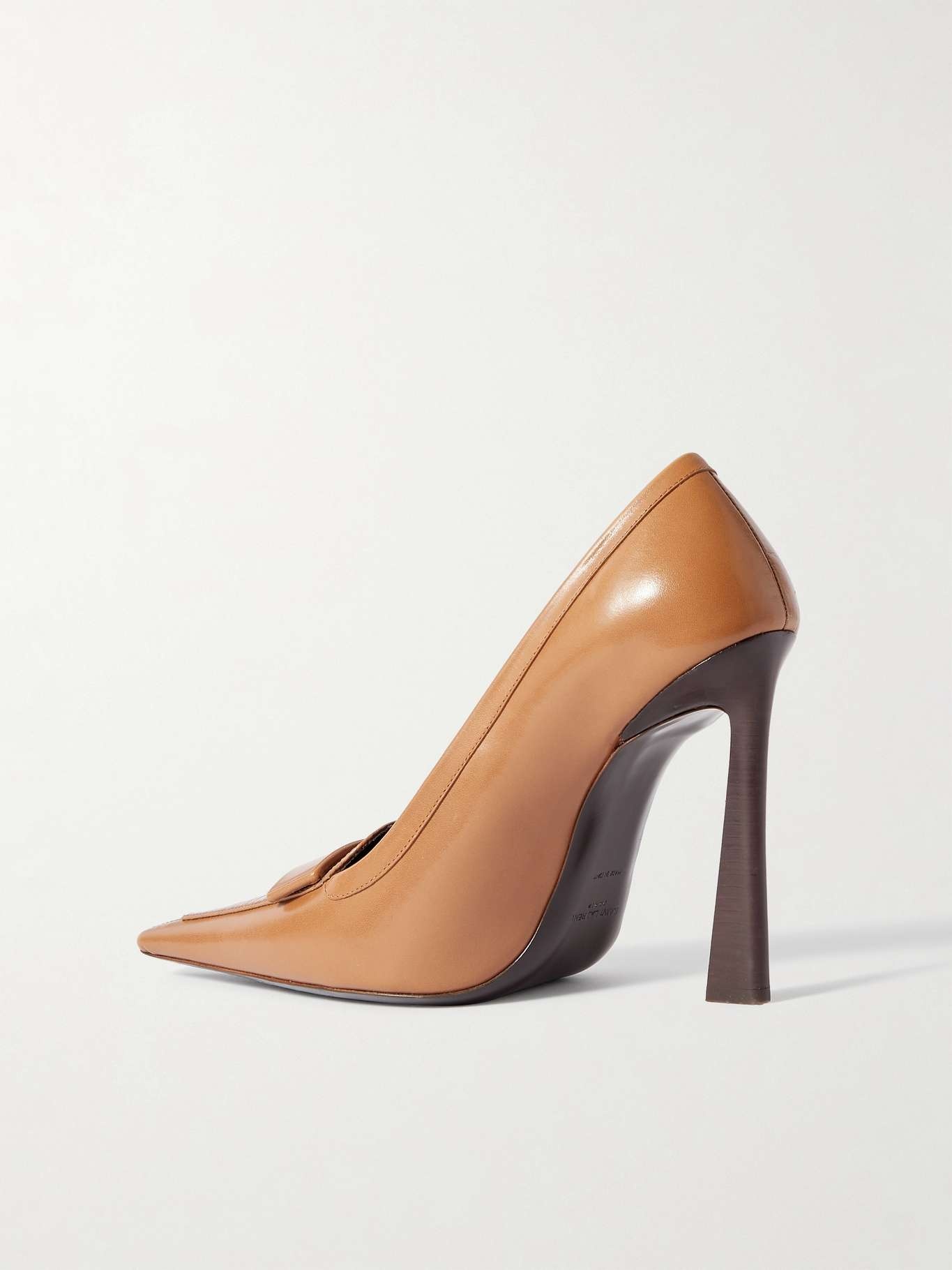 Glossed-leather point-toe pumps - 3