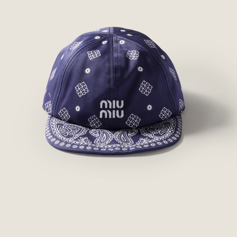 Printed cotton baseball cap 3